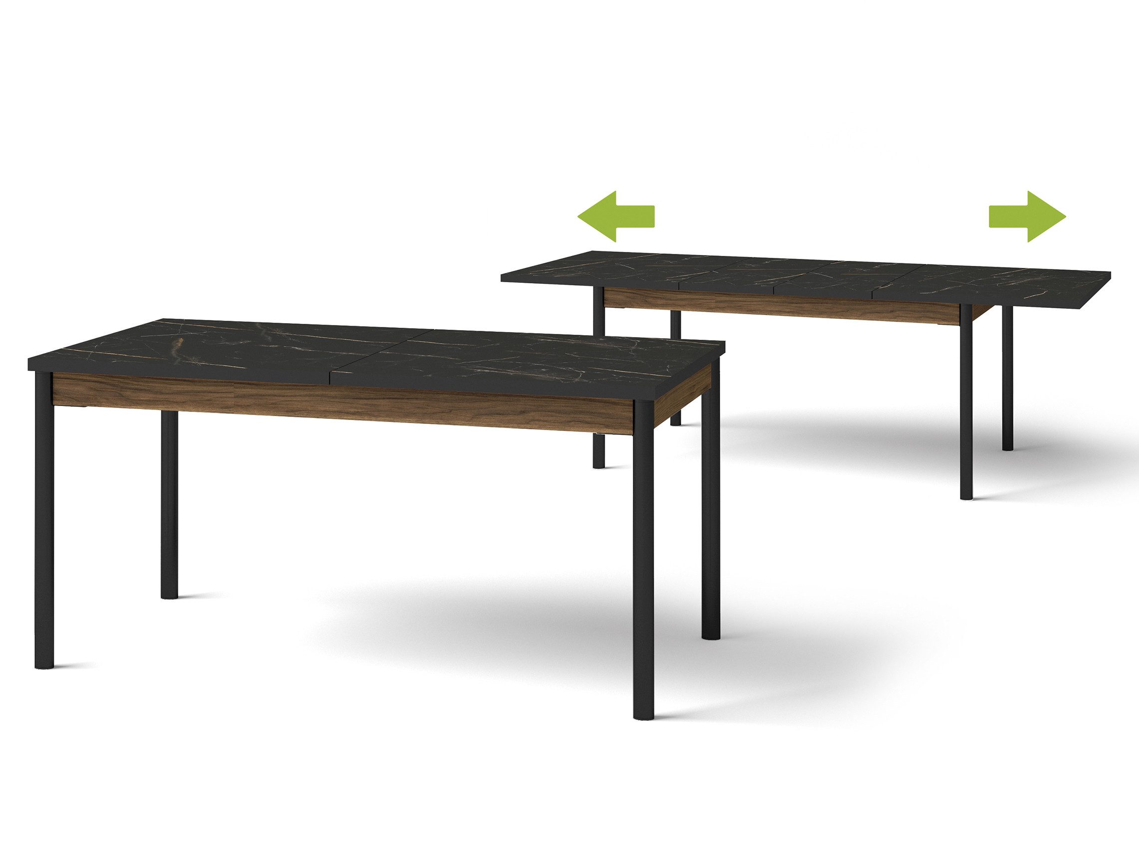 Beautysofa Esstisch PIANO Ausziehbarer Tisch 160/240 cm (im modernen Stil), Höhe: 77 cm