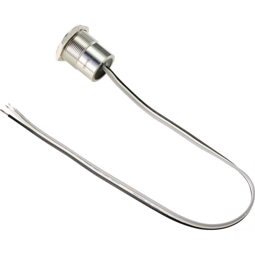 TRU COMPONENTS Schalter Touch-Taster Edelstahl 19 mm nicht/ beleuchtet TC-9225188, kapazitiv