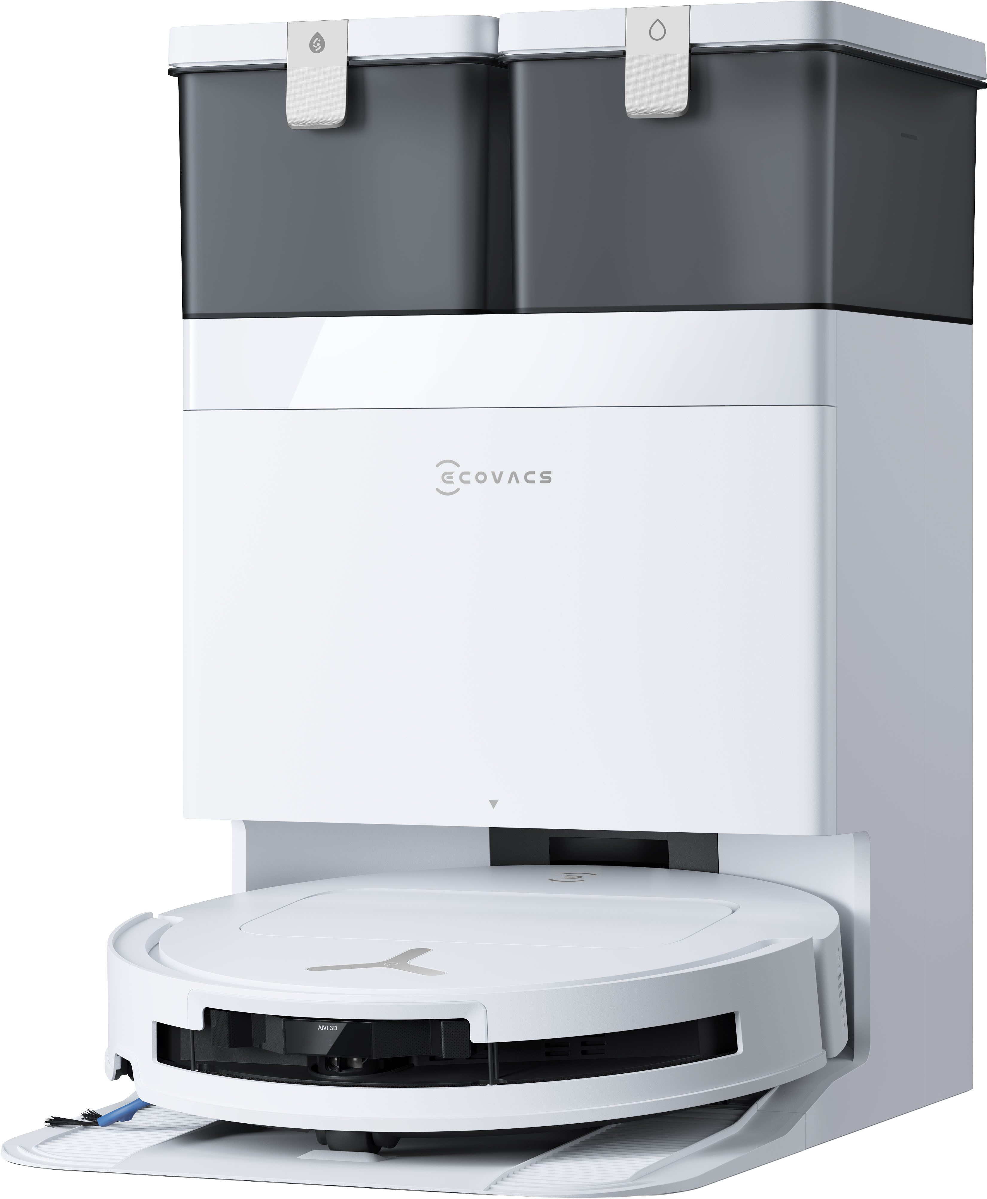 ECOVACS Nass-Trocken-Saugroboter DEEBOT T50 OMNI Gen3, 45 W, mit Beutel, 25.000 Pa, OMNI Station, Ultraschlankes 81-mm-Design