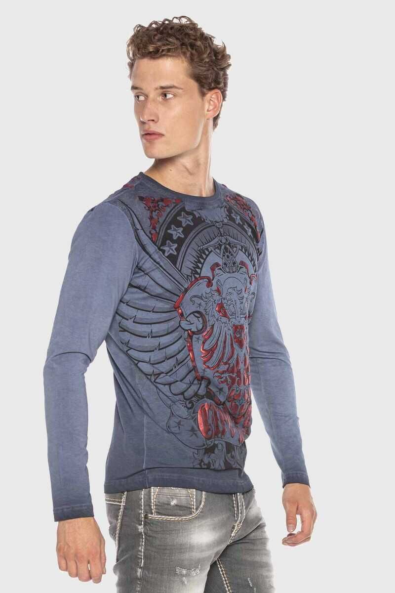 Cipo & Baxx T-Shirt Sweatshirts mit Print und Glanzdruck