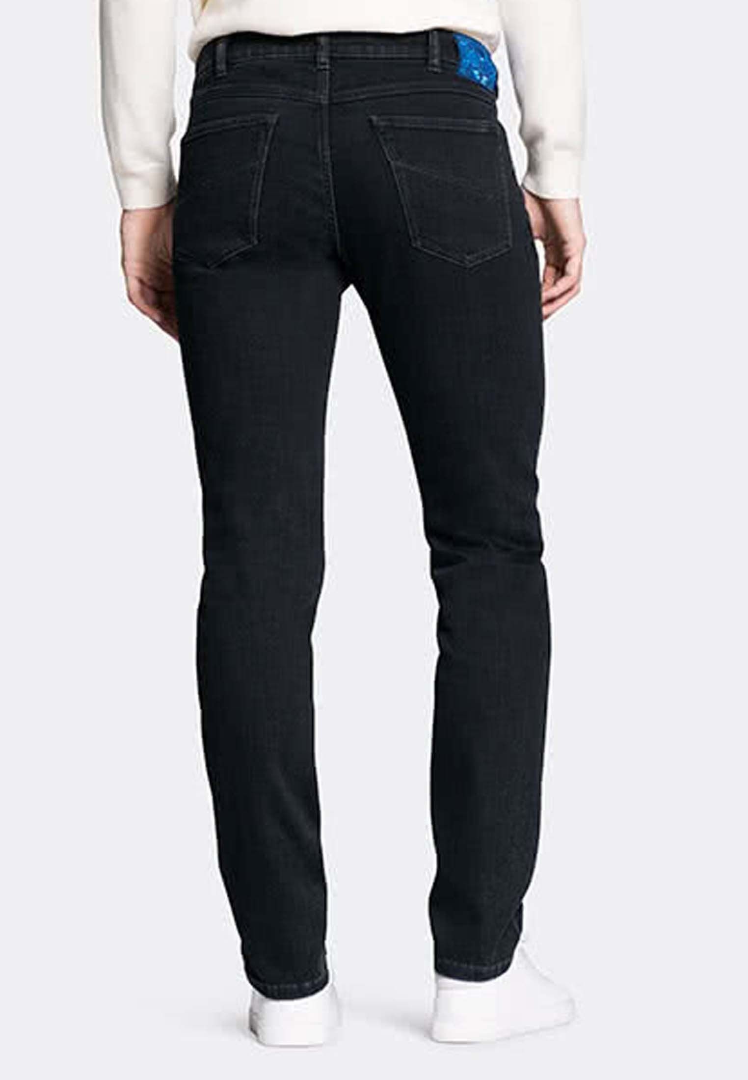 Slim-fit-Jeans mit Used-Waschung black MMX Phoenix