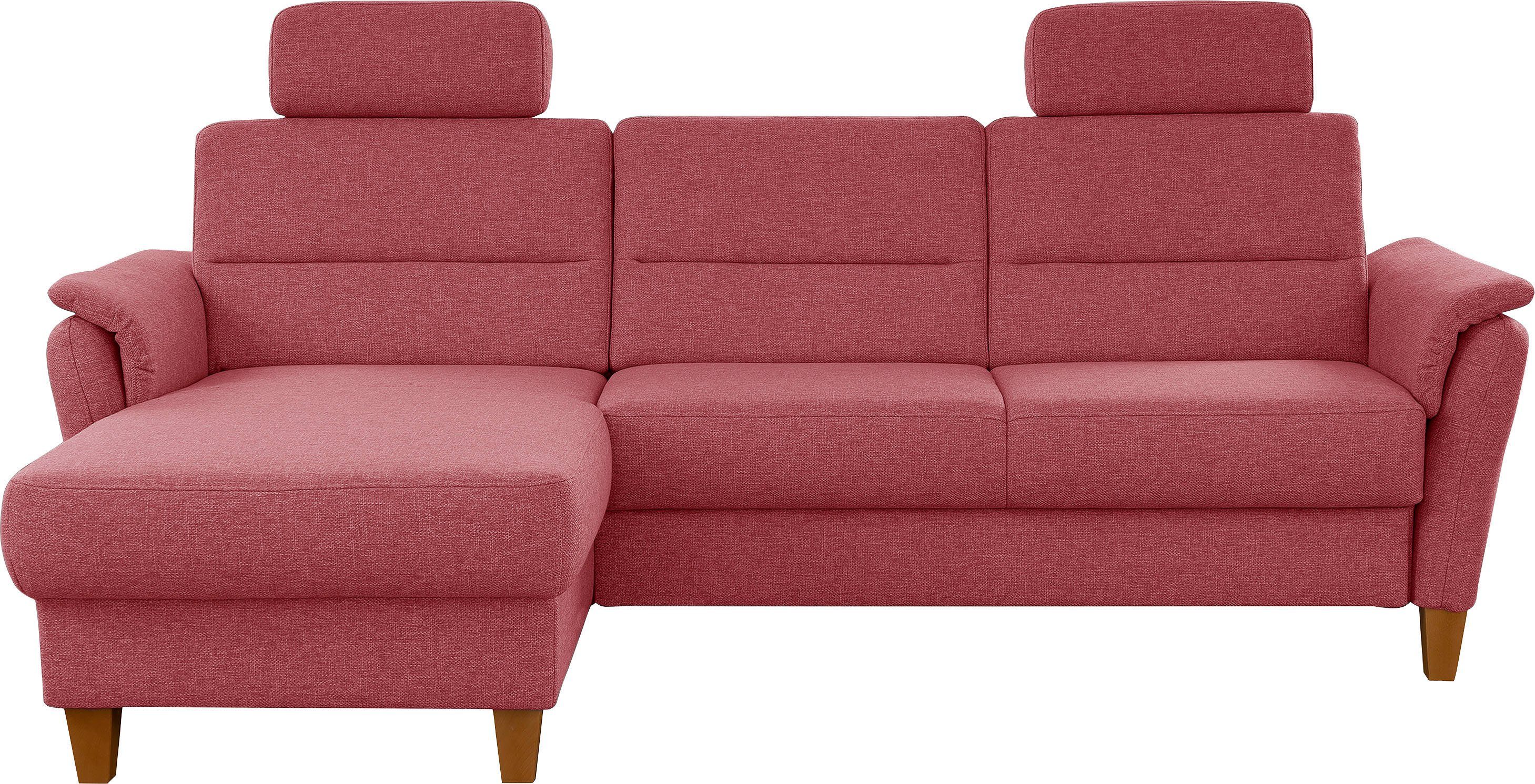 Home affaire Ecksofa Palmera L-Form, Federkern, günstig online kaufen
