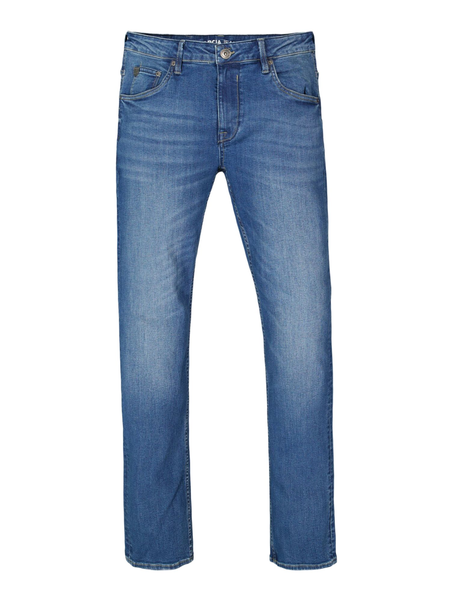 Garcia 5-Pocket-Jeans blau,Casual,Baumwolle,Unifarben,Regular Fit,Mittel