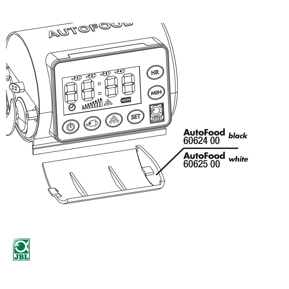 JBL GmbH & Co. KG Fisch-Futterautomat AutoFood Black Batteriedeckel