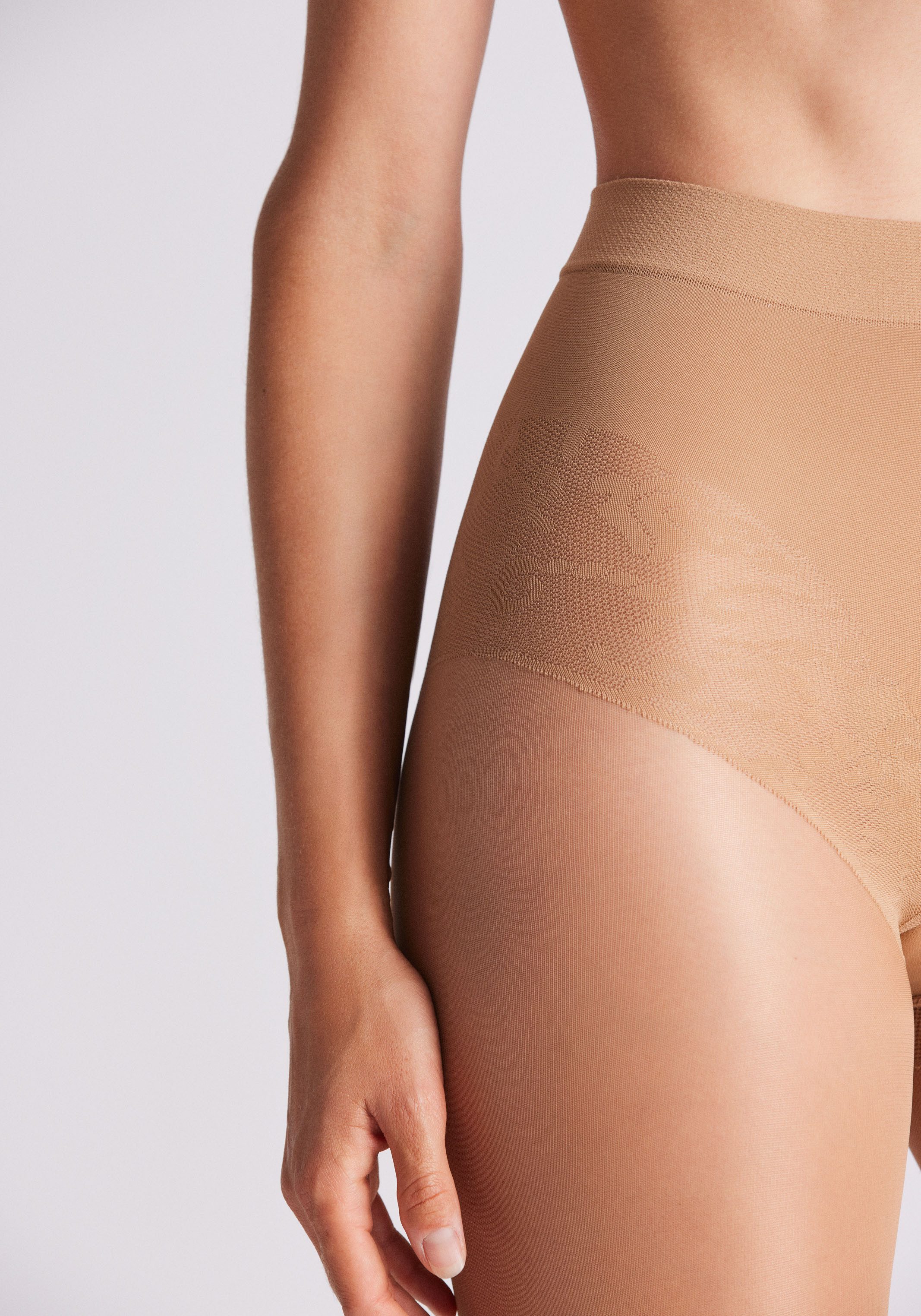 YSABEL MORA Feinstrumpfhose SHAPING TIGHTS BASIC COLLECTION 40 DEN mit Spitzenhöschen-Optik, Shaping-Effekt