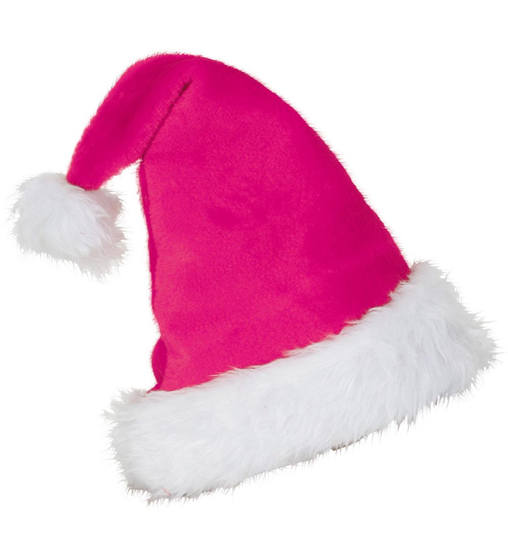 Fries Kostüm Edle Nikolaus Weihnachtsmann Mütze mit Bommel und Fell, Hochwertig