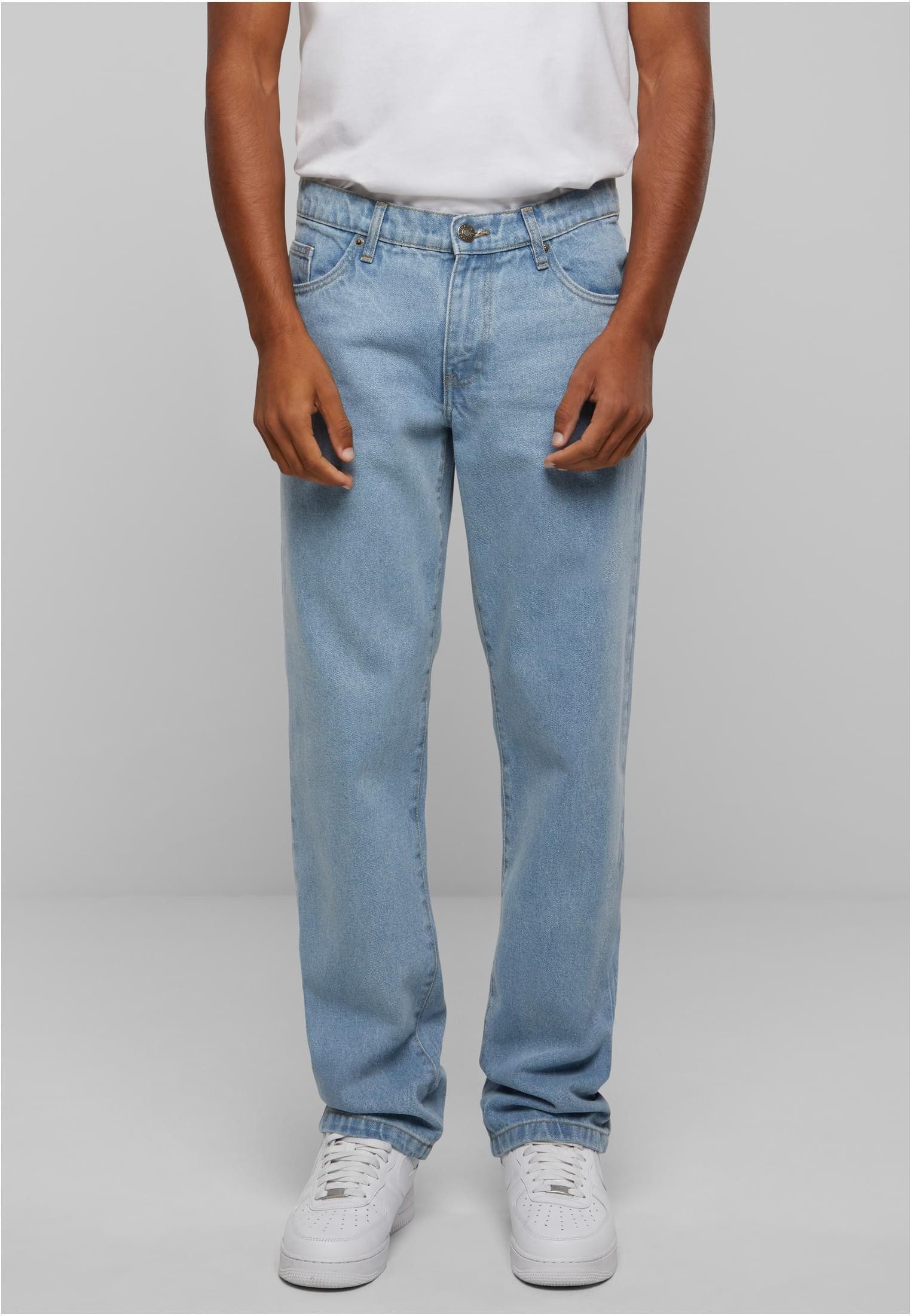 URBAN CLASSICS Funktionshose Heavy Ounce Straight Fit Jeans Herren Jeans