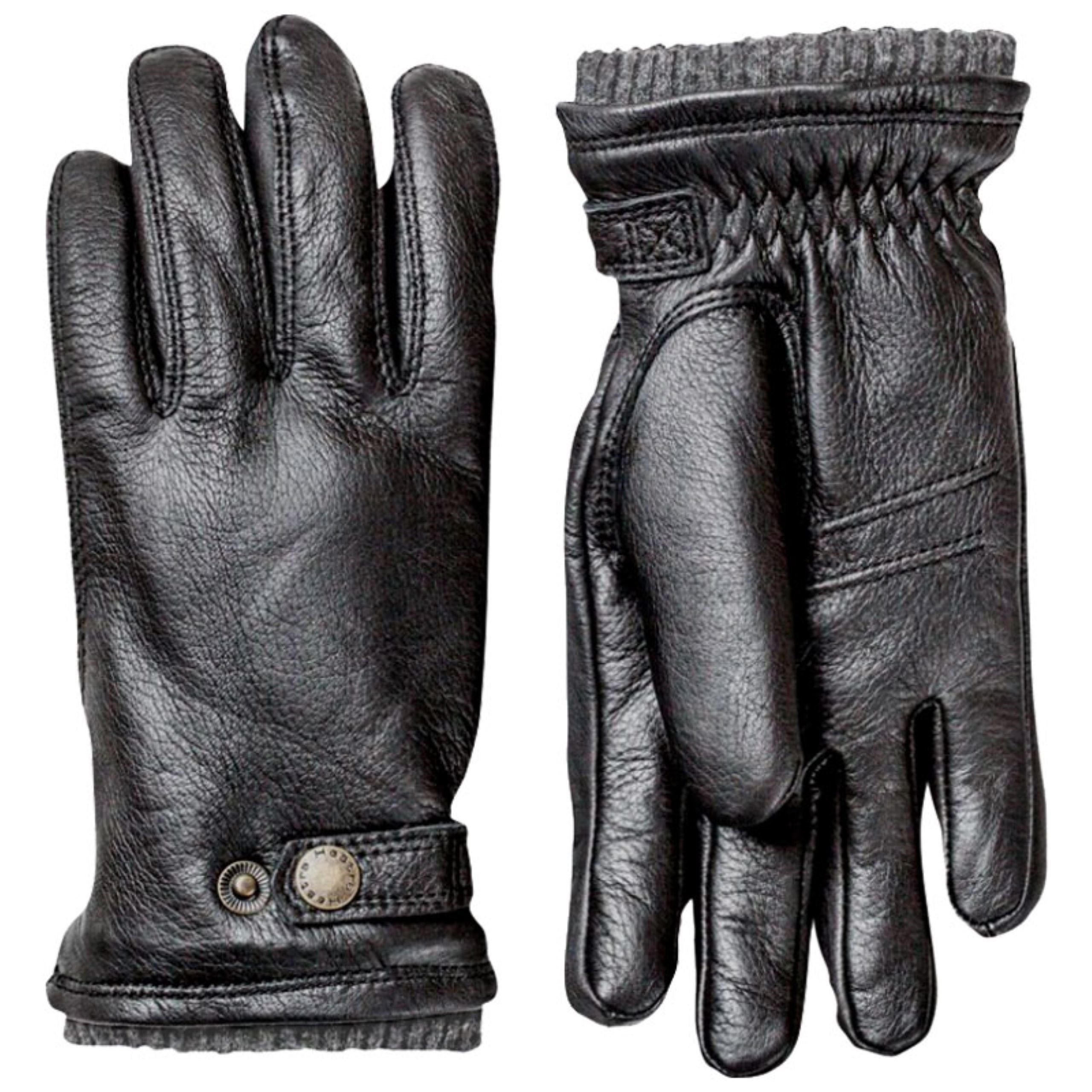 Hestra Lederhandschuhe HESTRA Utsjö - Echtleder-Winterhandschuhe Unisex schwarz | Handschuhe