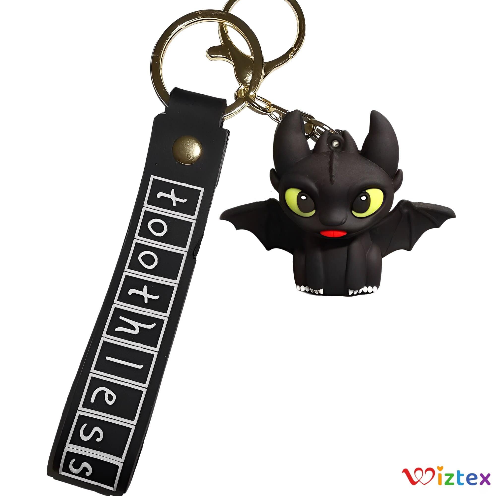 Wiztex Schlüsselanhänger Set Night Fury Dragon günstig online kaufen