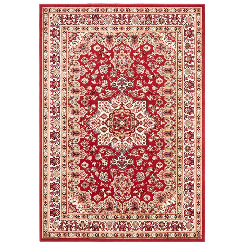 NOURISTAN Teppich Orientalischer Kurzflor Teppich Parun Täbriz Rot, rechtec günstig online kaufen