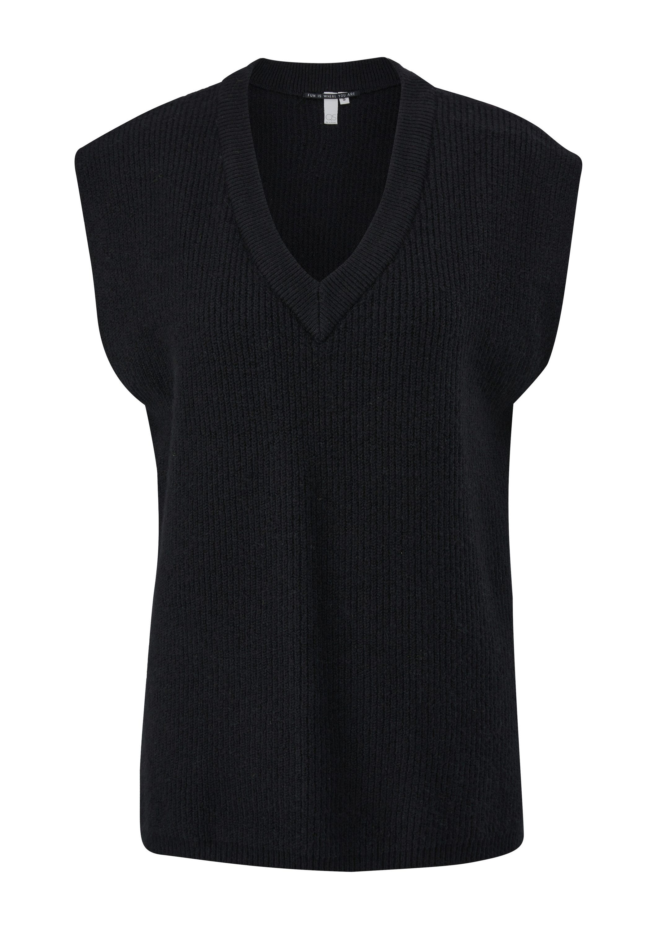 QS Kurzarmpullover Strickpullover Pullover aus Strick günstig online kaufen