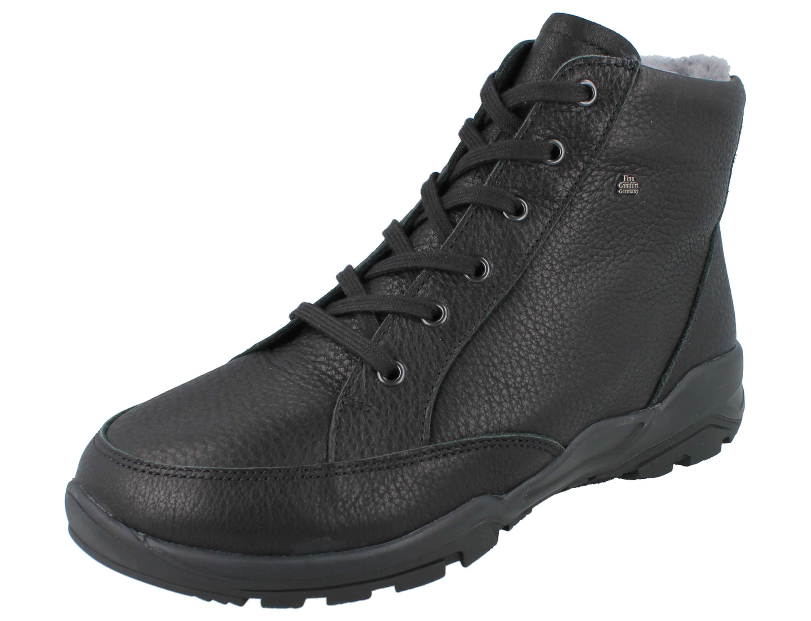 Finn Comfort FINN COMFORT Erding Herren Winterstiefel Reißverschluss schwarz Winterstiefel Wechselfußbett