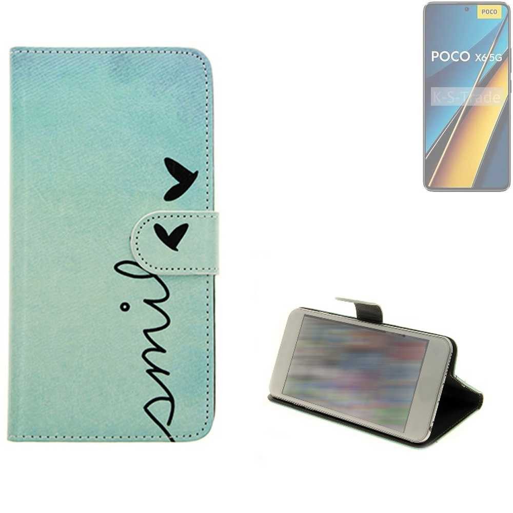 K-S-Trade Handyhülle für POCO X6, Schutz Hülle Handy Hülle Hülle Handyhülle cover bookstyle Etui