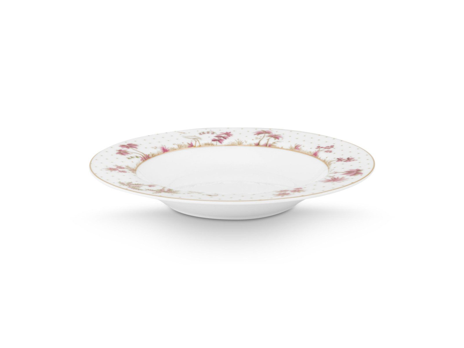 PiP Studio Suppenteller Jolie Dots Gold Pink Suppenteller tief 21.5cm