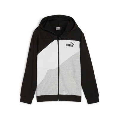 PUMA Kapuzensweatshirt POWER COLORBLOCK FULL-ZIP HOODIE TR B