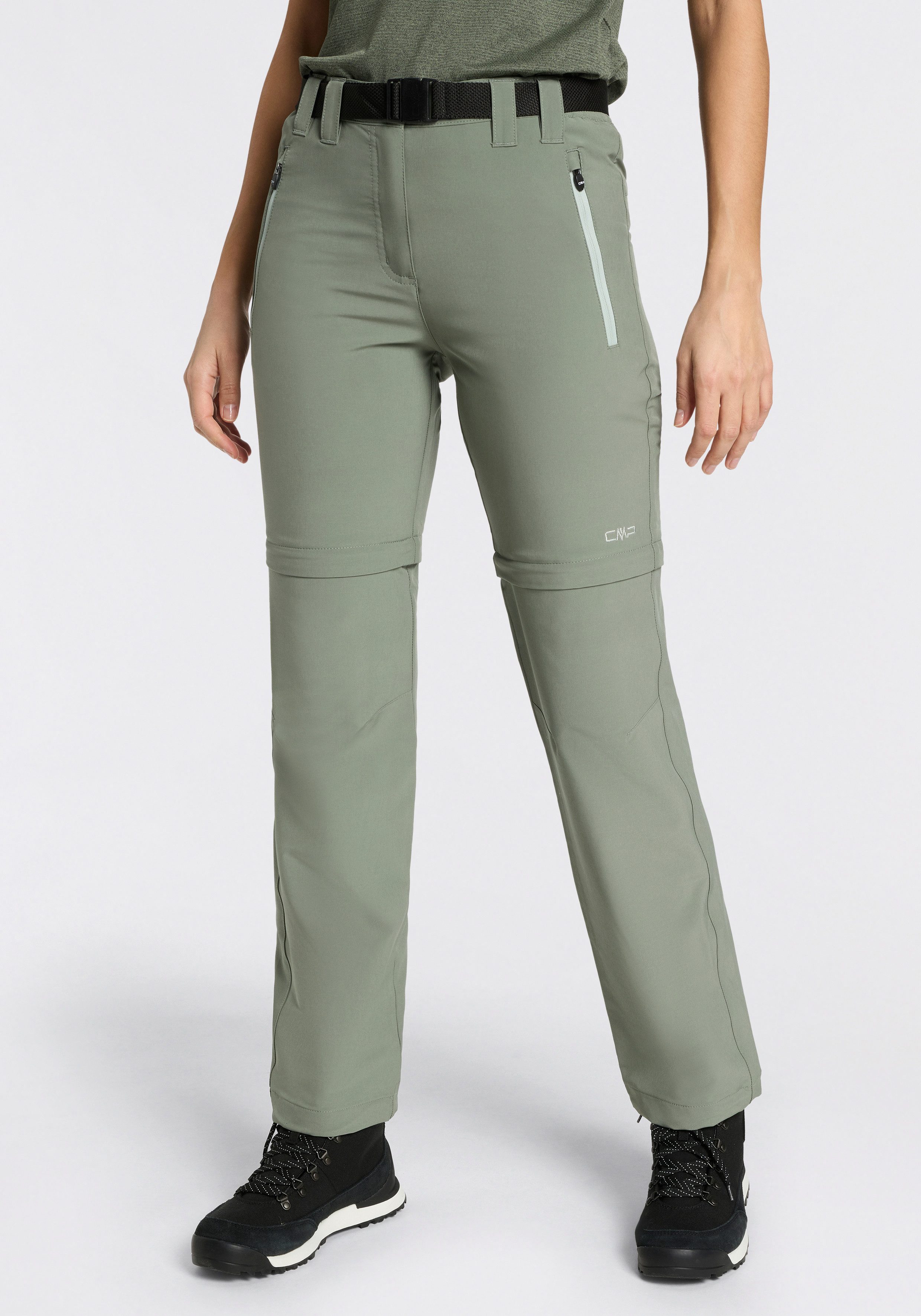 CMP Zip-off-Hose (Set, mit Gürtel) Elastisch & Schnell trocknend & Atmungsaktiv