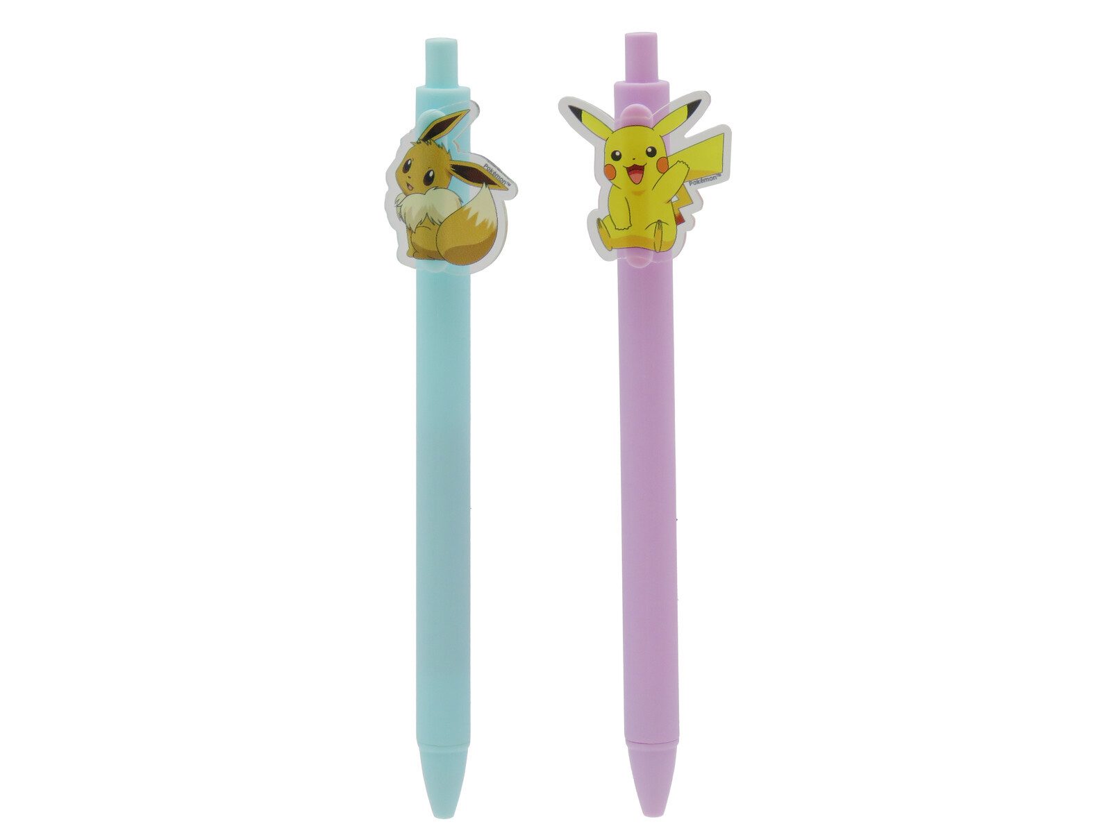 POKÉMON Kugelschreiber 2er Stifte Set mit dekorativem Clip Schreibset, (2-tlg)