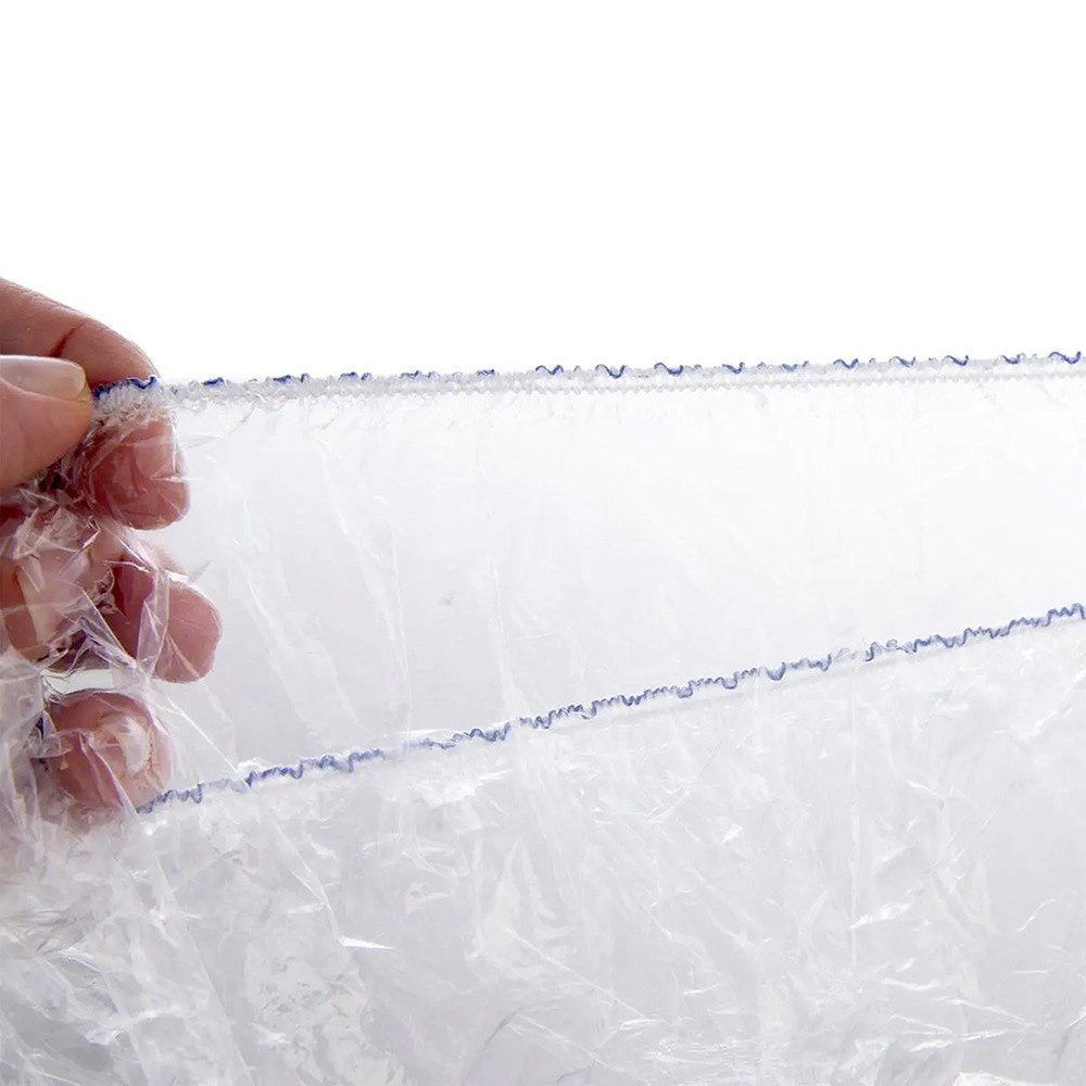 Orion Group Universaldeckel 20/26 cm Folienhauben transparent mit Gummizug, (30-tlg., 30 Stück, 2 Größen), wiederverwendbar, elastisch, luftdicht – Bild 4 von 5
