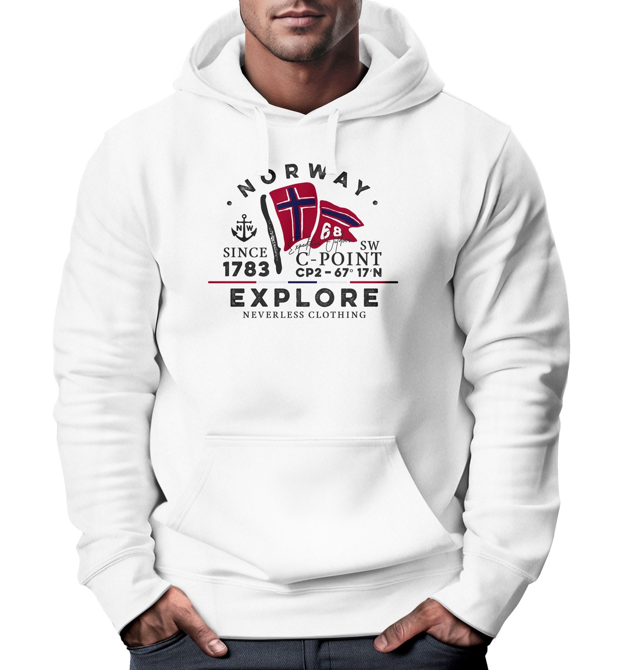 Neverless Hoodie Hoodie Herren Norway Explore günstig online kaufen