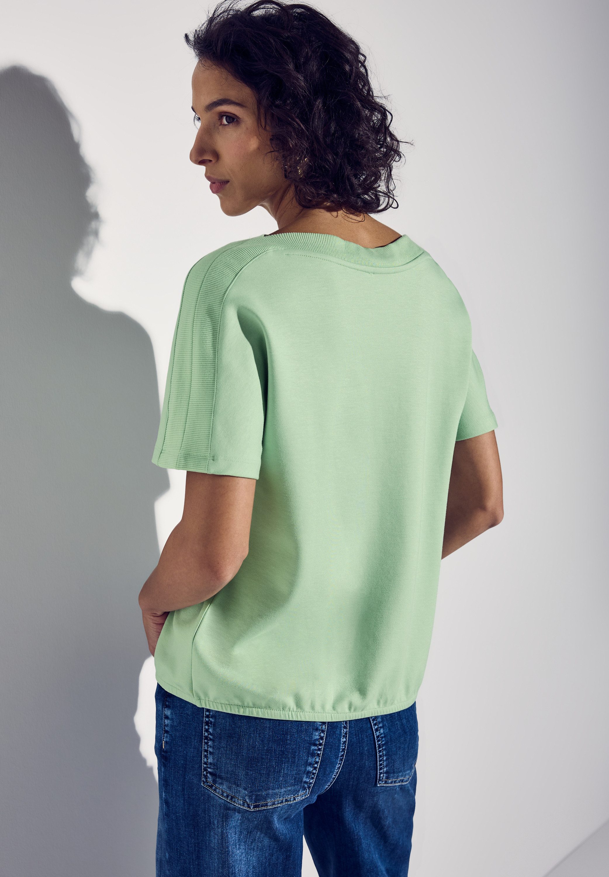 STREET ONE T-Shirt mit U-Boot-Ausschnitt günstig online kaufen