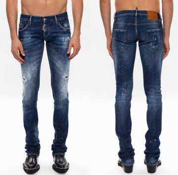 Dsquared2 5-Pocket-Jeans DSQUARED2 JEANS SHARPEI DISTRESSED PAINTED Denim 5 Pocket Pants Hose T