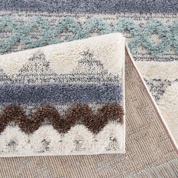 Hochflor-Teppich Focus 3013, Carpet City, rechteckig, Höhe: 20 mm, Boho-Teppich, besonders weich, 3D-Effekt