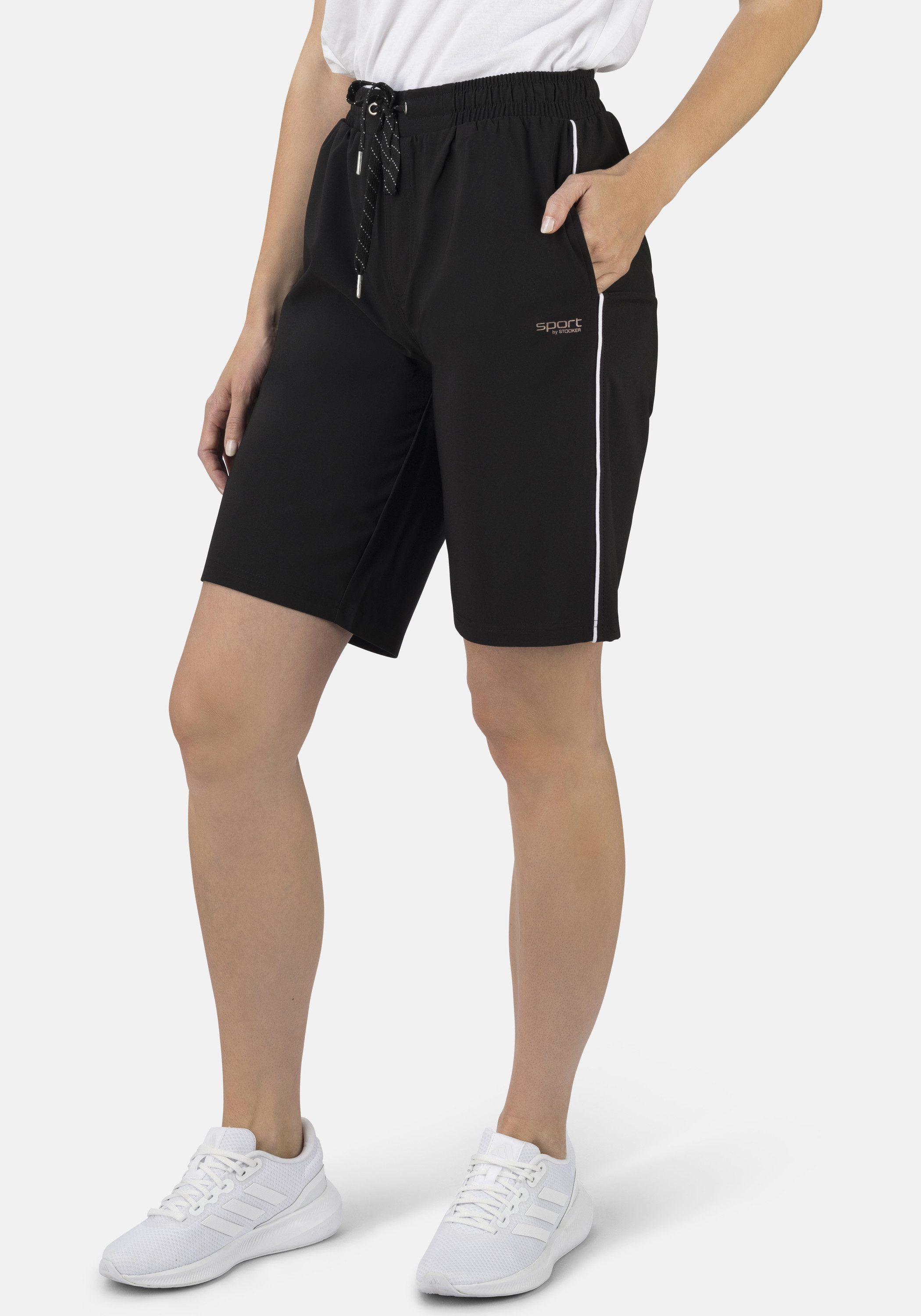 STOOKER WOMEN Shorts Stooker Women Sport Shorts Galon Sport Shorts Regular Fit Sport Baumwollgemisch für Damen