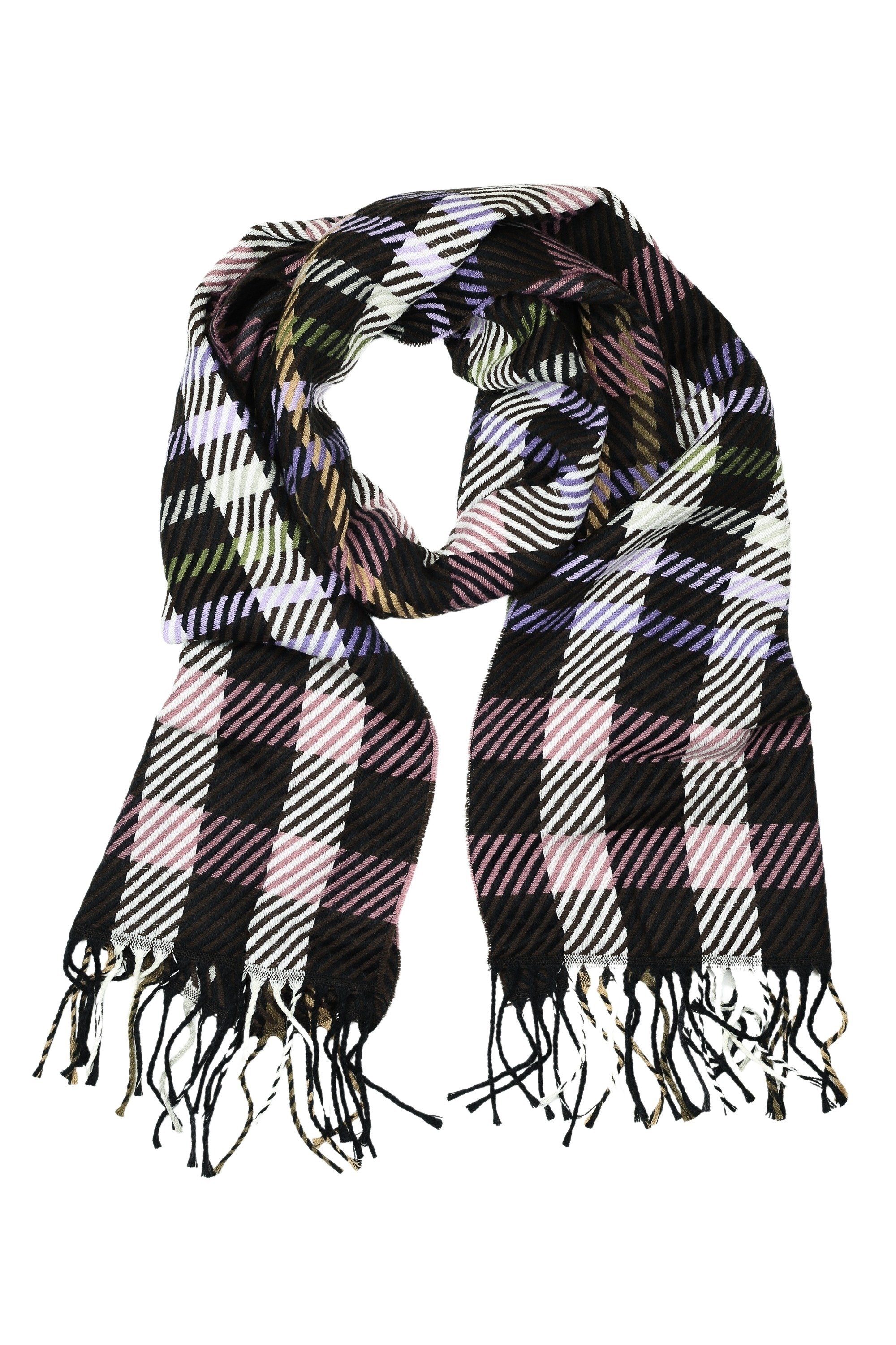 COLLEZIONE ALESSANDRO Wollschal Strisce, (1-St), luxuriöse Wärme, Made in Italy