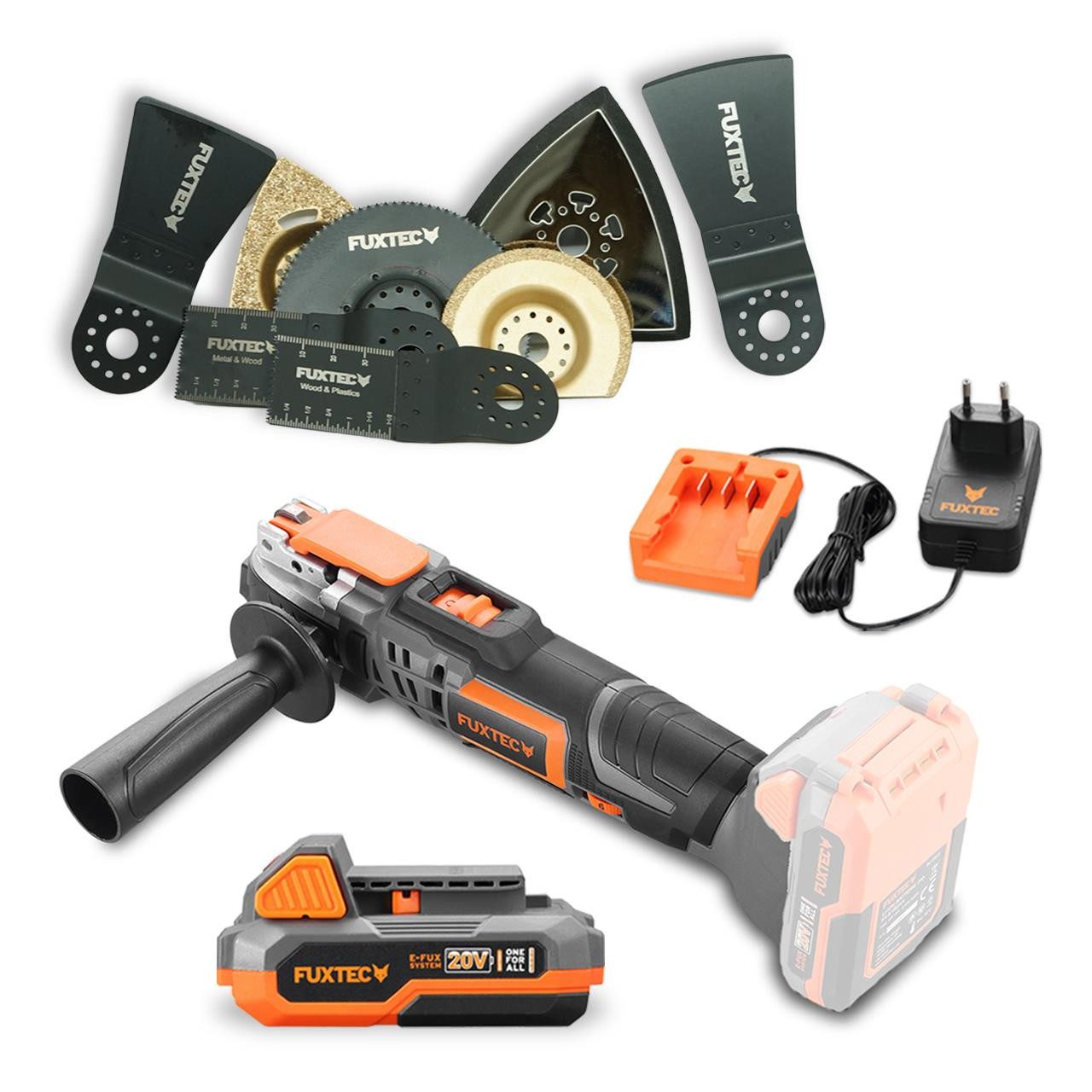 FUXTEC Akku-Multifunktionswerkzeug FX-E1MT20-Set2-SL