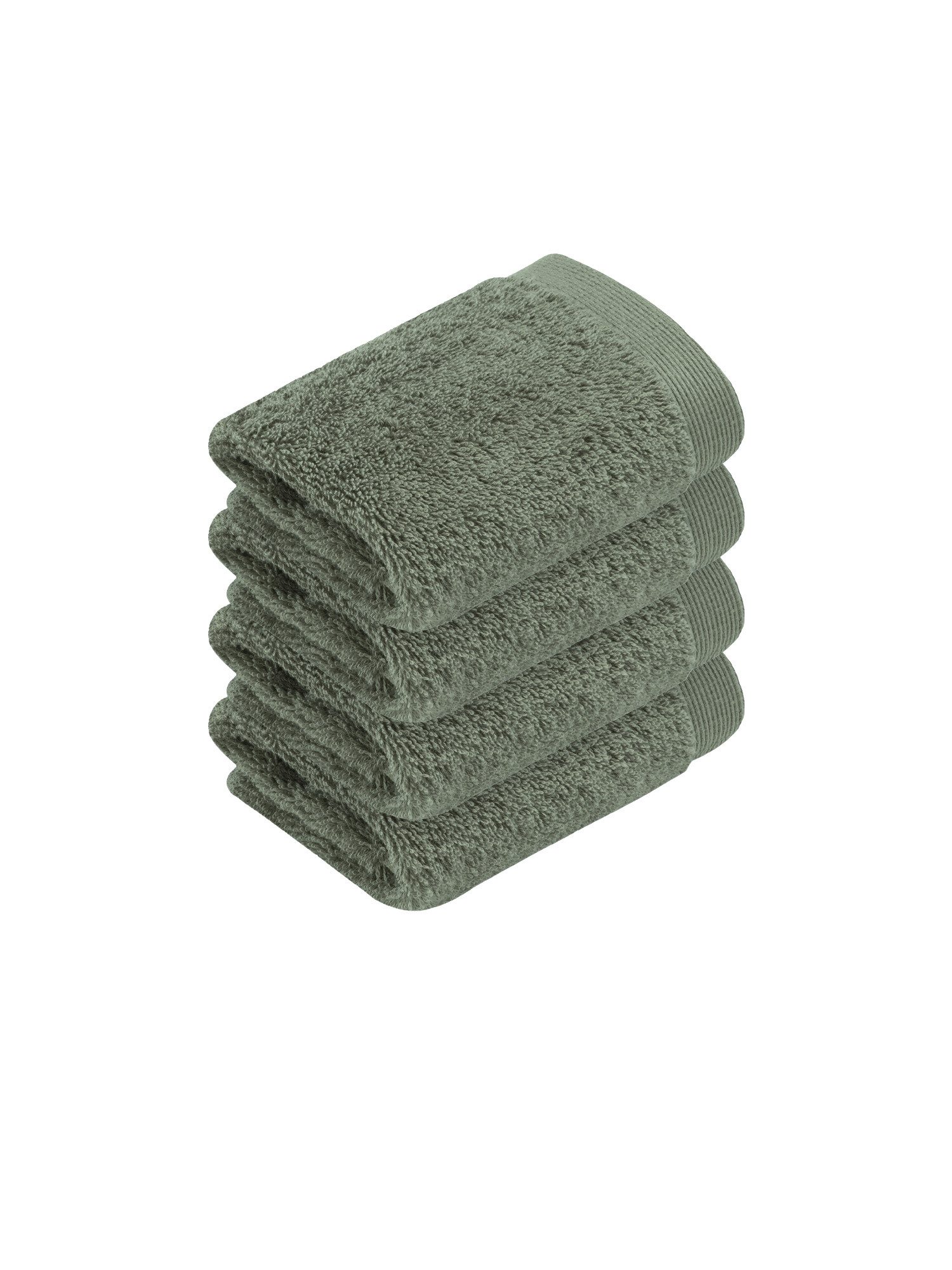 Vossen Seiftuch 4er Pack Seiftuch 30 x 30 cm High Line, Webfrottier (Spar-Set, 4-St)