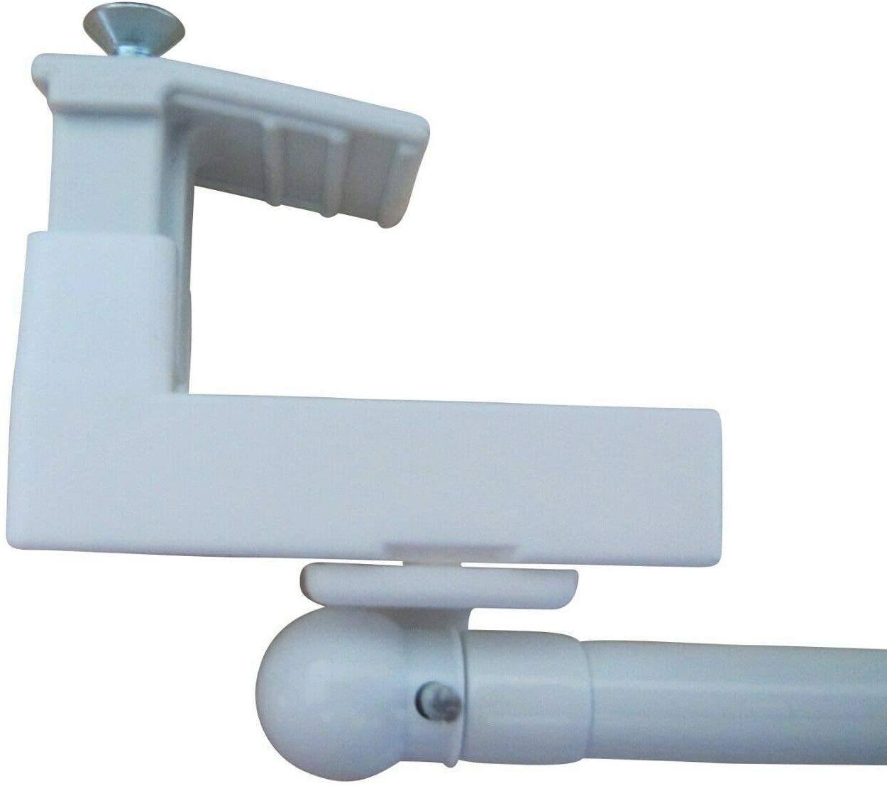 rewagi Donauklammer 1 Vitragenstange mit 2 Klemmträger ohne bohren & kleben, Ø Vitragenstange 8mm