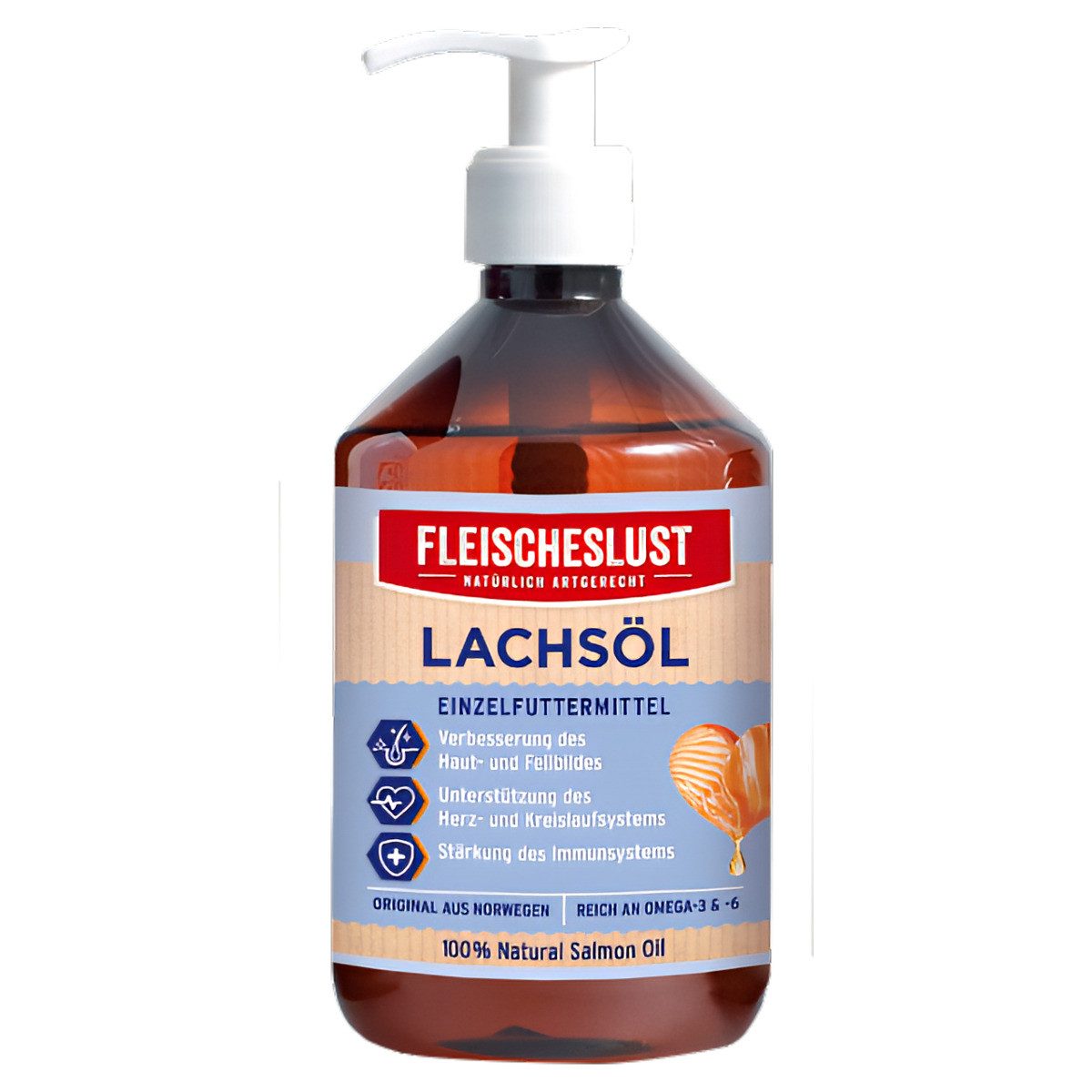 Fleischeslust Lachsöl 500 ml, für: Hund
