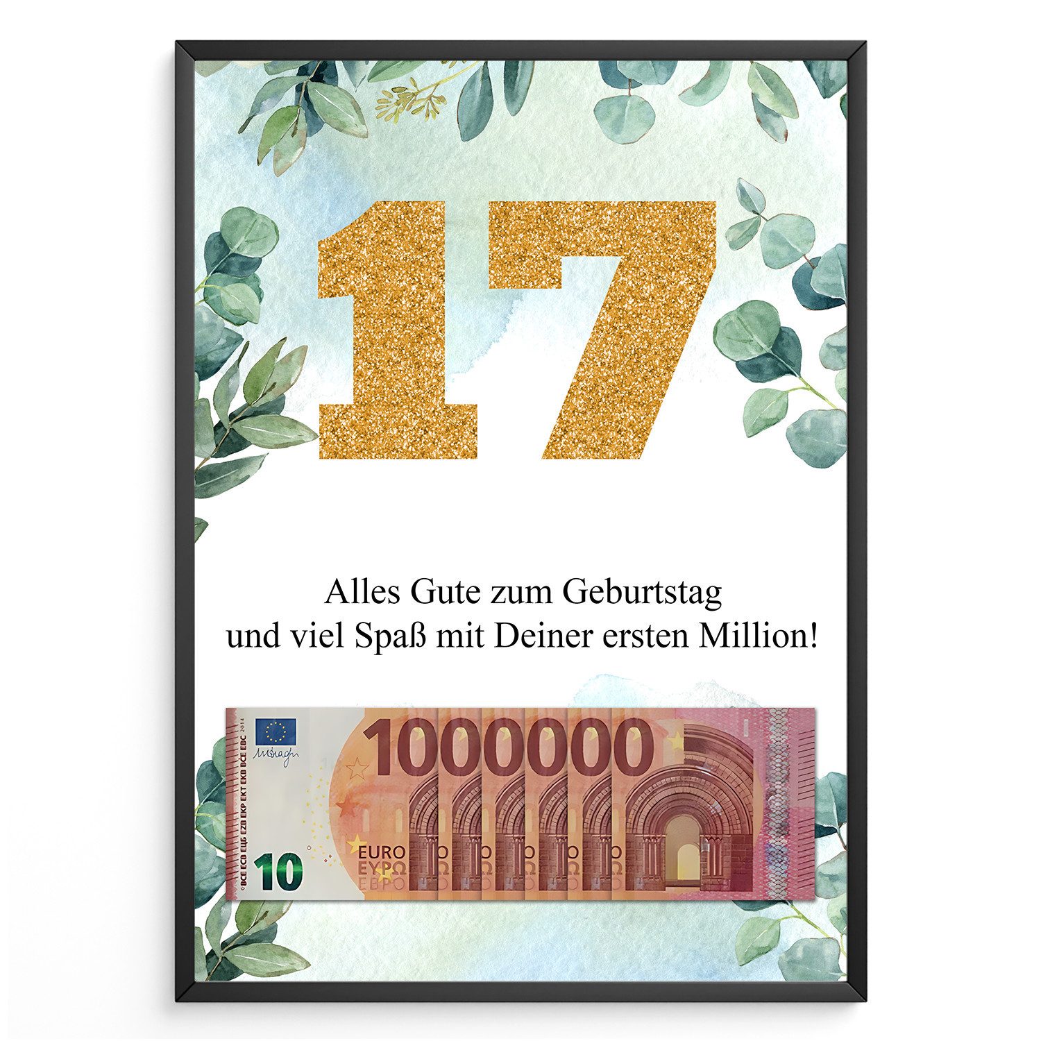 Tigerlino Poster Geldgeschenk Geburtstag Frauen Männer günstig online kaufen
