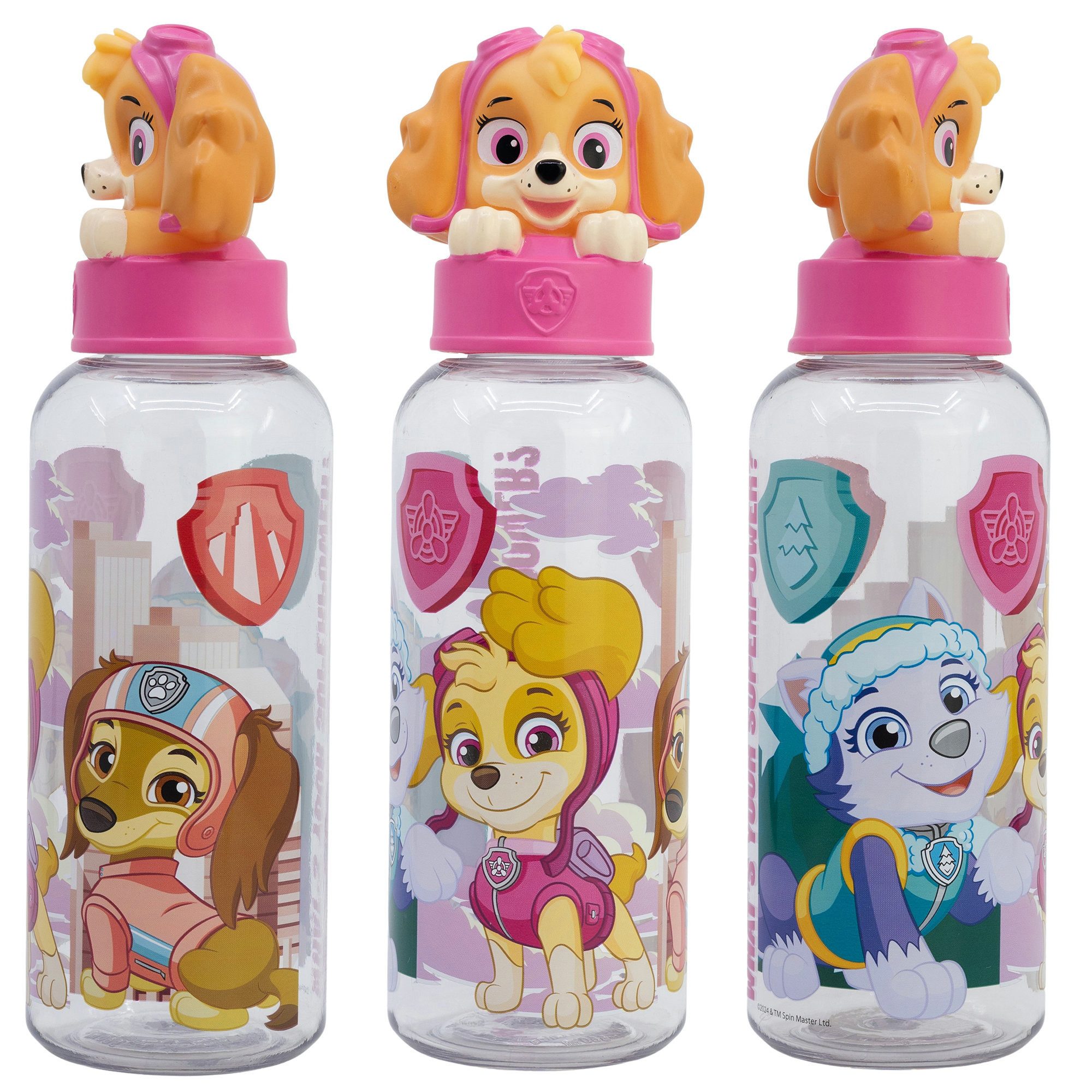 PAW PATROL Trinkflasche Paw Patrol 3D Kopf Skye Liberty Wasserflasche Flasche 560 ml