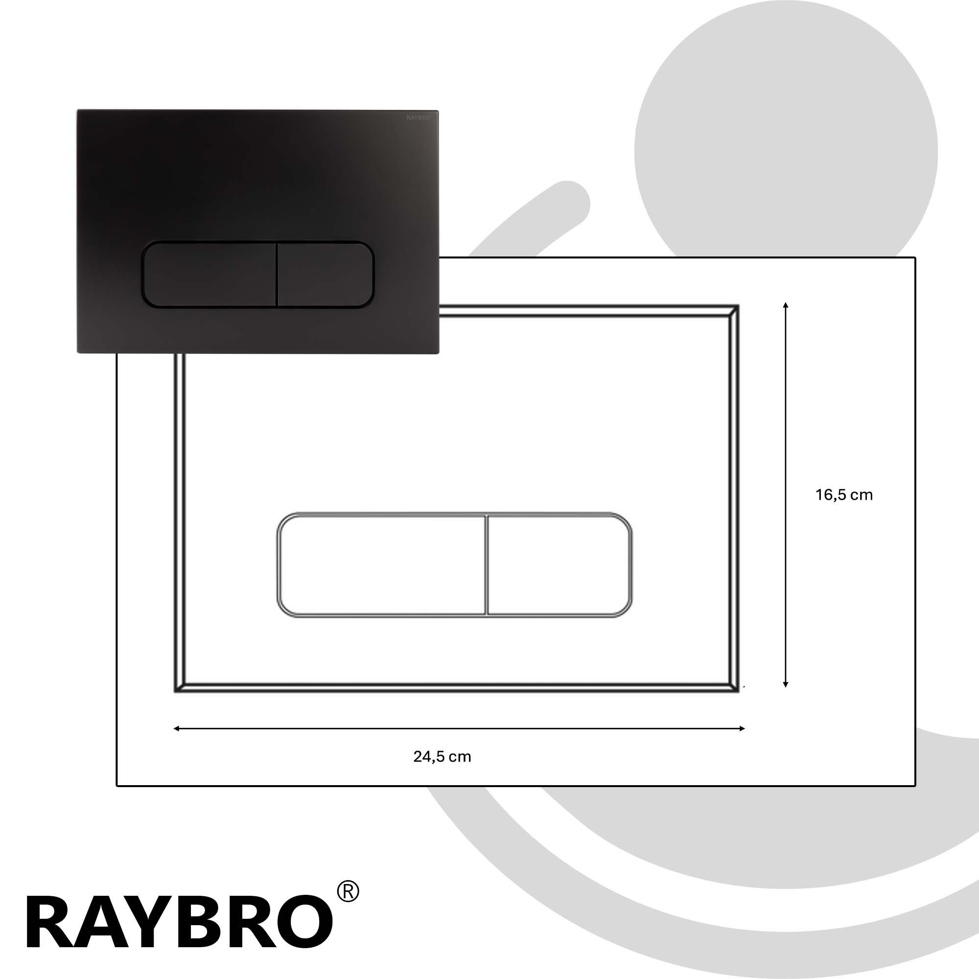 Raybro Innovations Betätigungsplatte MOCHA 35 für Geberit Spülkästen UP320, UP300, UP10 - RAYBRO
