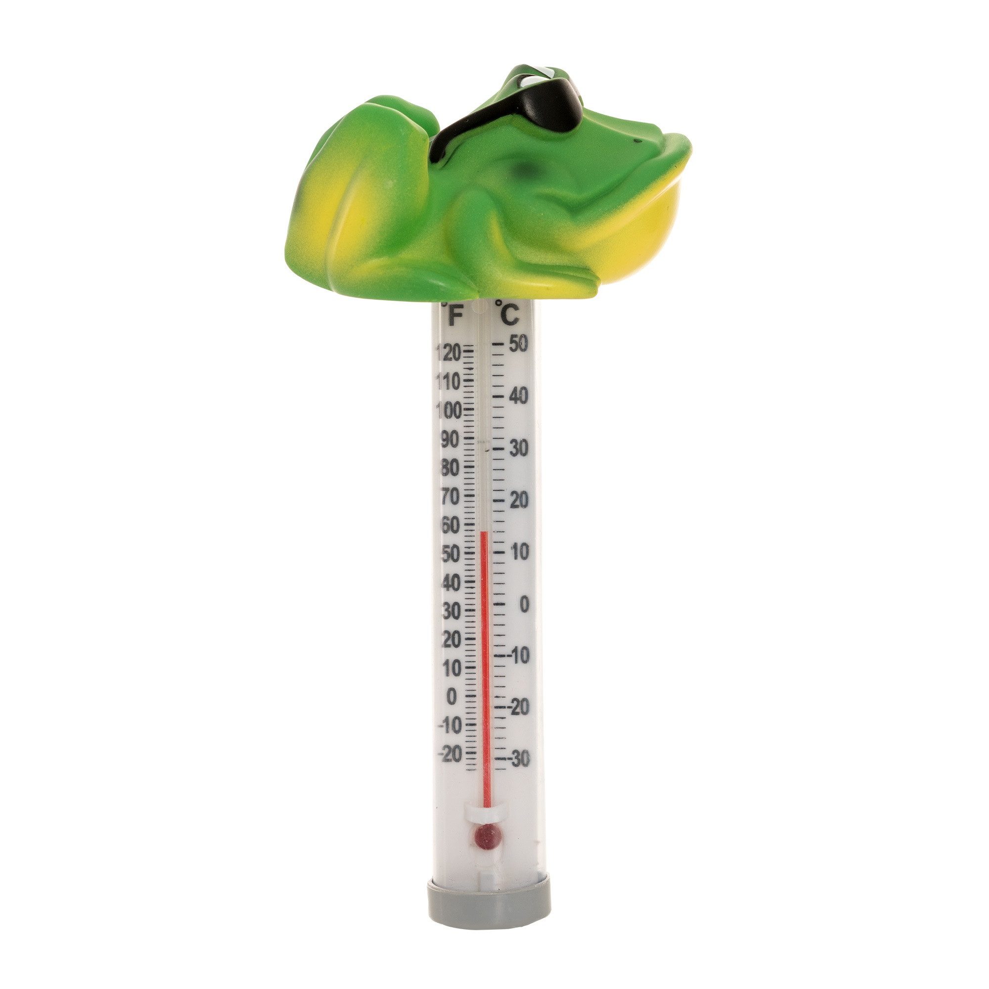 Badethermometer Pool Schwimmthermometer Frosch mit Sonnenbrille