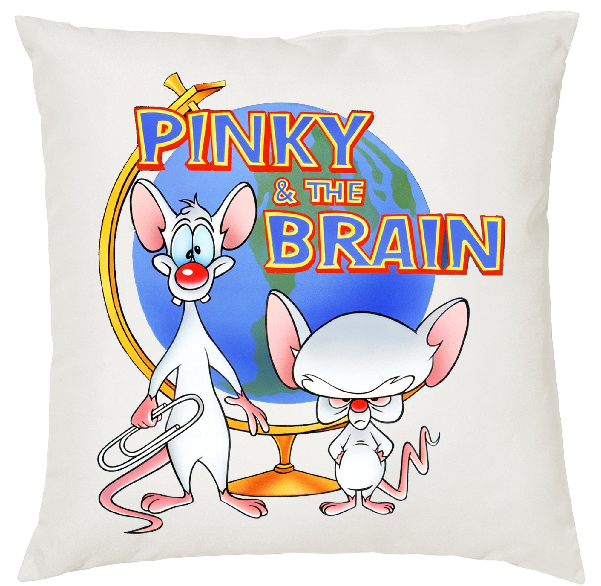 Blondie & Brownie Dekokissen Pinky and the Brain Comic Cartoon Weltherrschaft