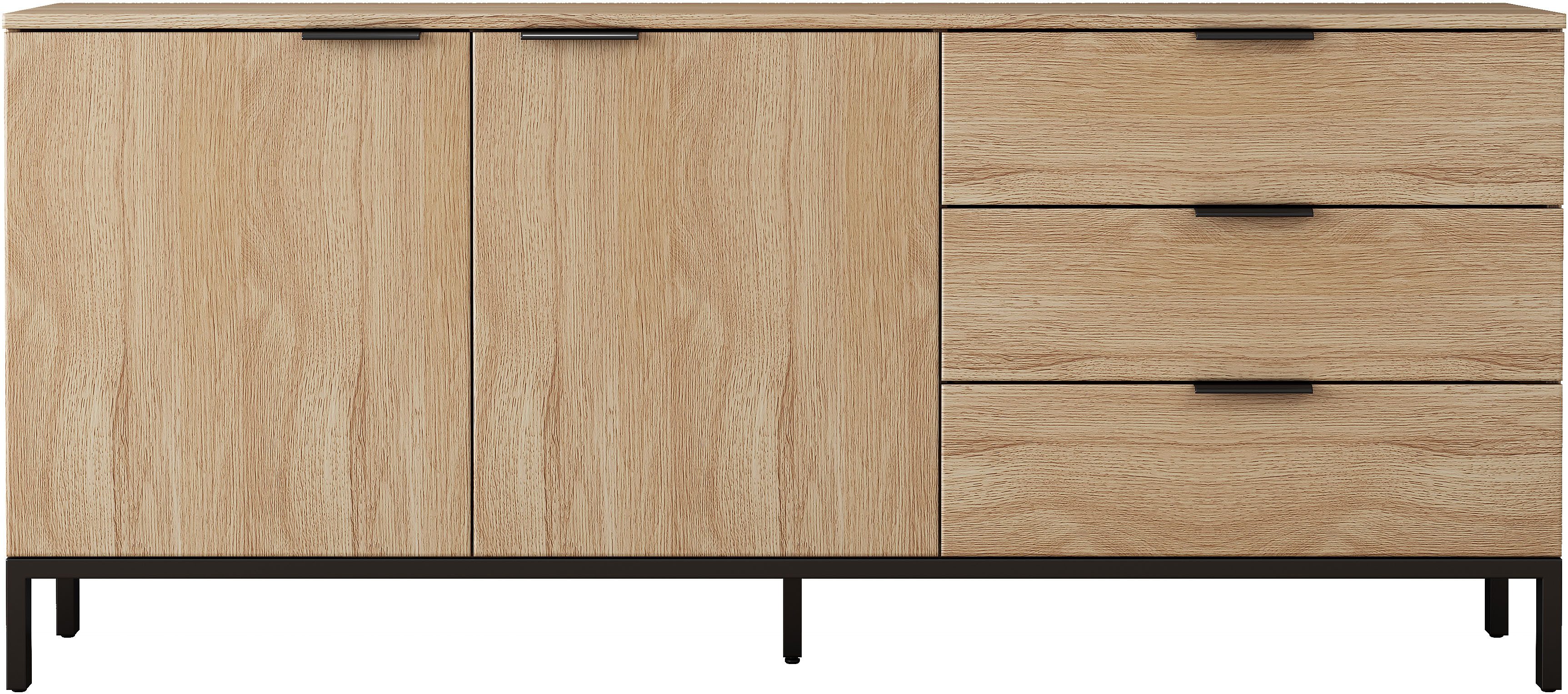 OTTO home Sideboard Jorinde, Melaminoberfläche, flexibler Stauraum und robustes Metallgestell. Reduzierter Preis € 199,99. Unverbindliche Preisempfehlung € 409,99