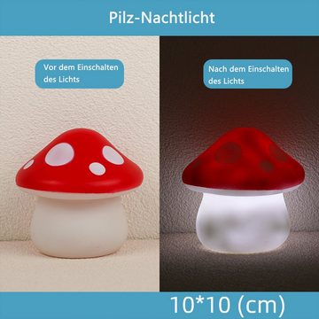 LANOR Nachttischlampe Pilz-Nachtlicht,Nachttischlampe,Dekorative Schreibtischlampe,10x10cm