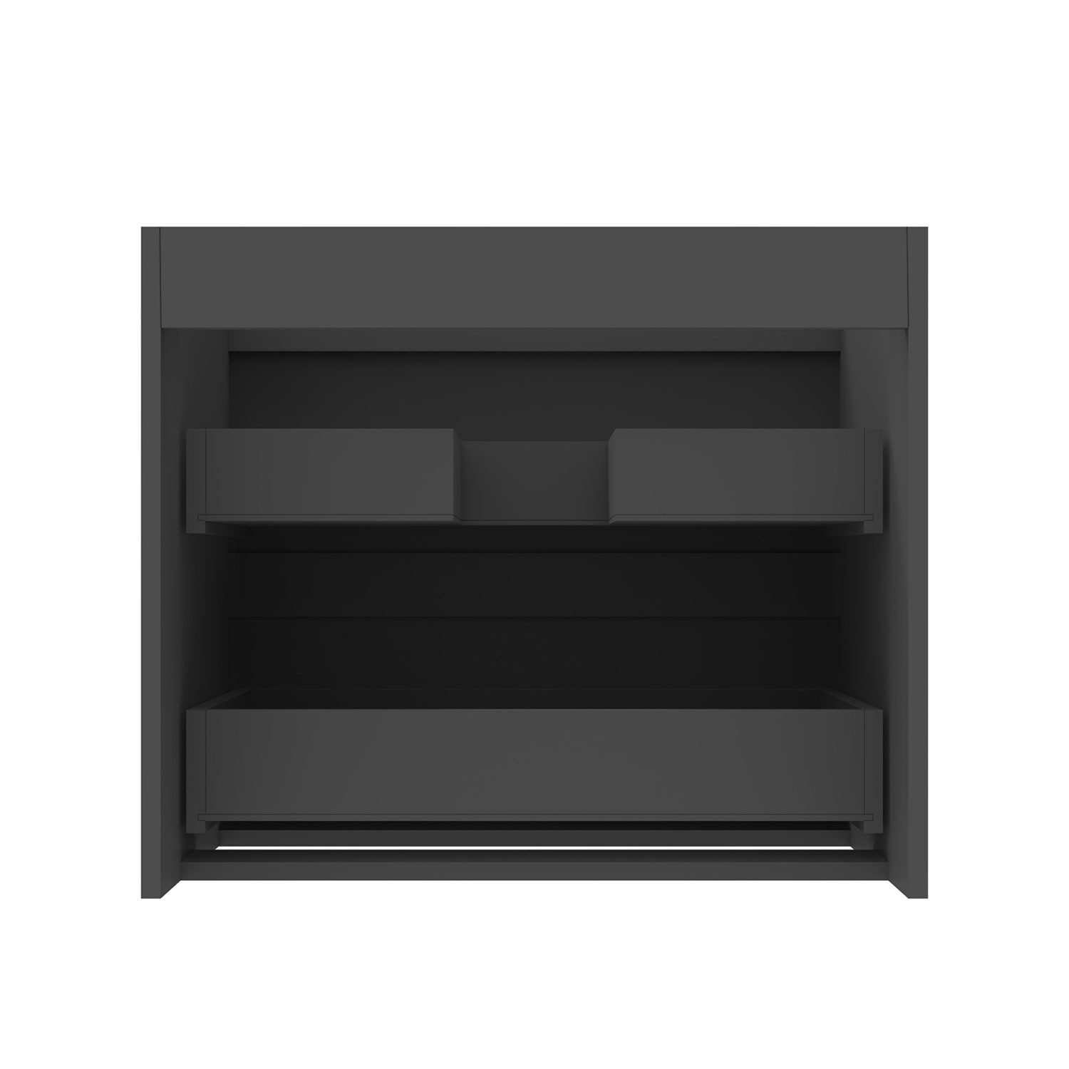 duschspa Waschtisch Unterschrank Waschbeckenunterschrank Waschtischunterschrank Badschrank, 50-120cm Hängeschrank, Matt / Hochglanz – Bild 4 von 5