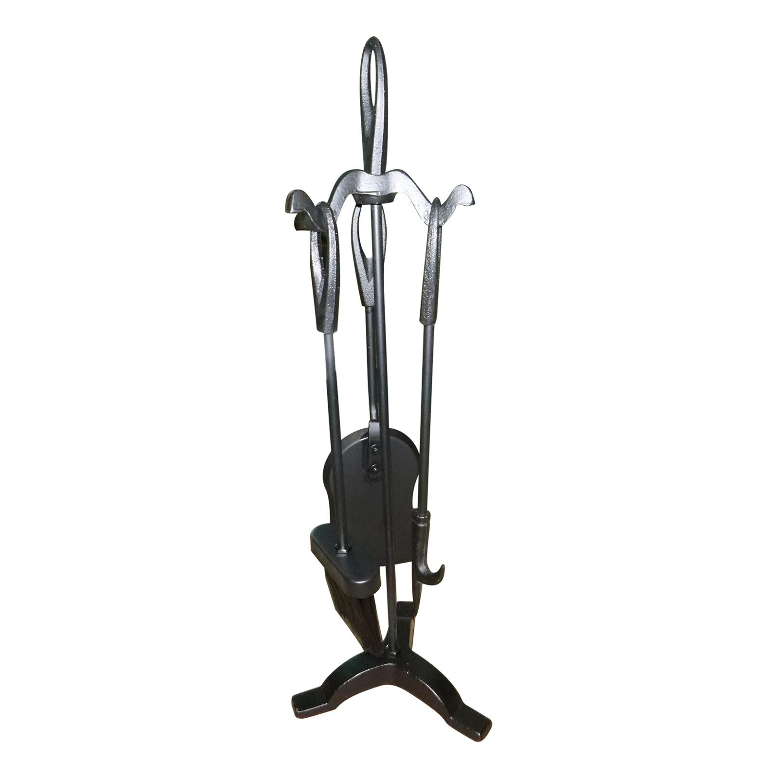 HTI-Living Dekoobjekt Kaminbesteck 4-teilig Adrik (1x Schürhaken, 1x Schaufel, 1x Besen und 1x Halter)