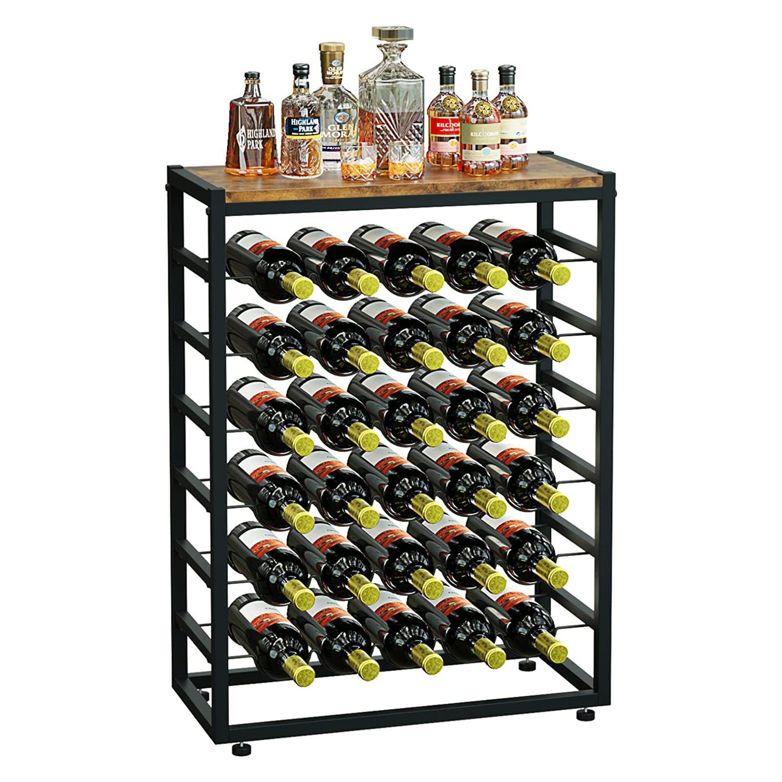 Dripex Weinregal 6 Etagen Flaschenregal für günstig online kaufen