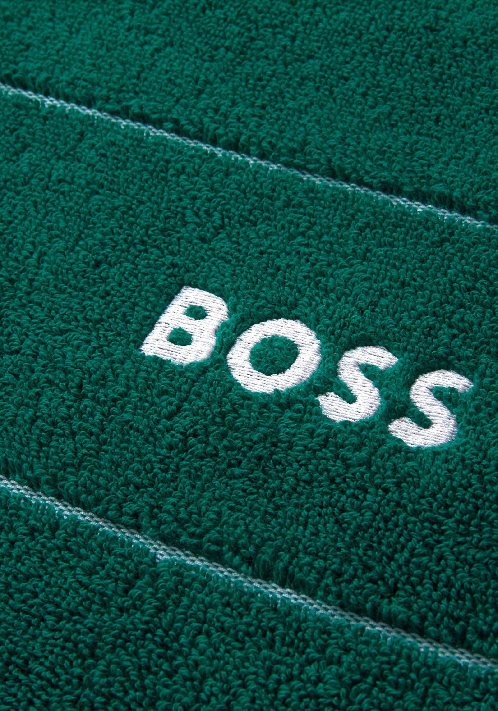 Hugo Boss Home Gästehandtücher Design Baumwolle, mit PLAIN 100% EVERGLN (2tlg), modernem