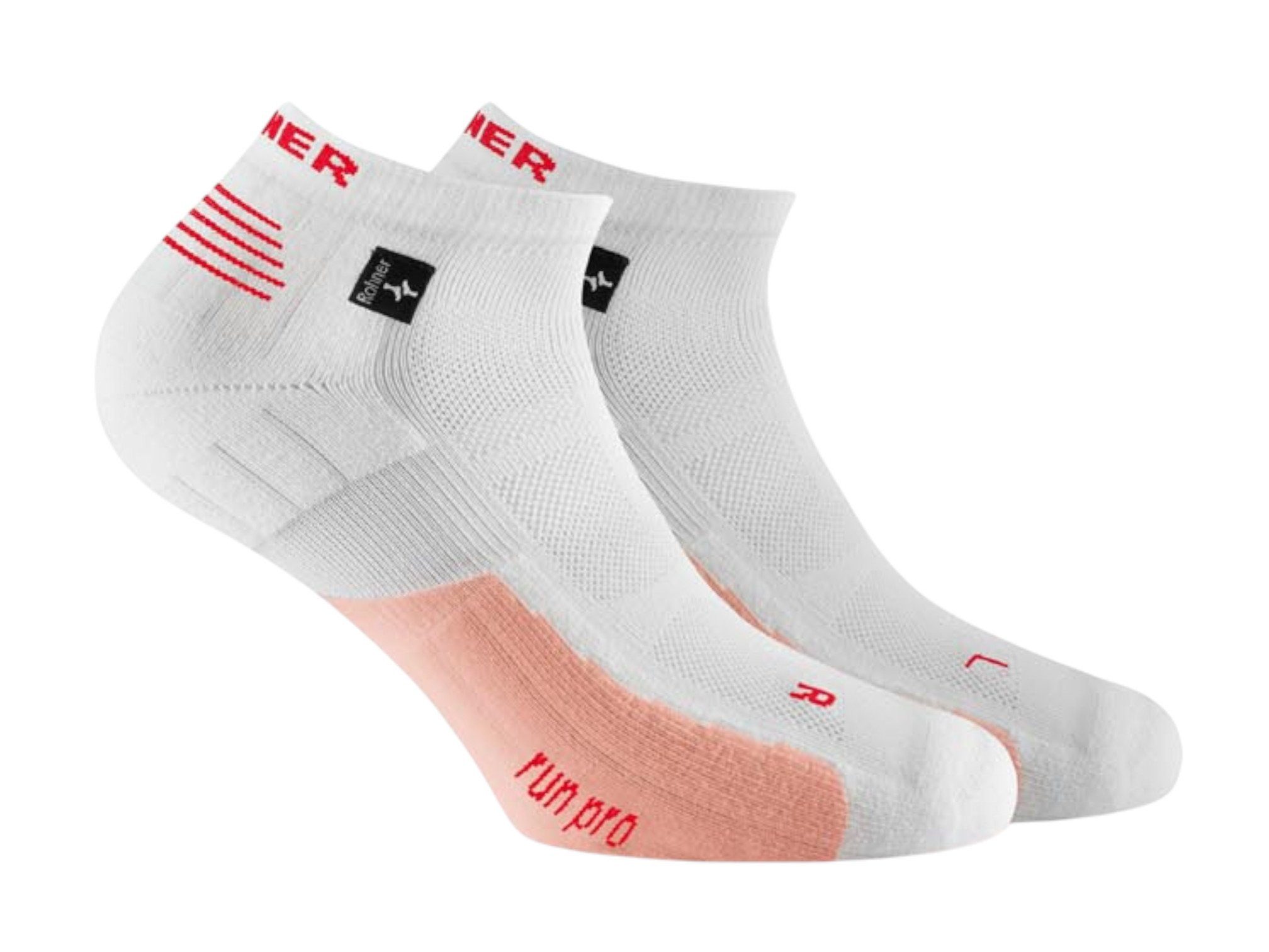 Laufsocken Run Pro l/r weiss/rosa Herren