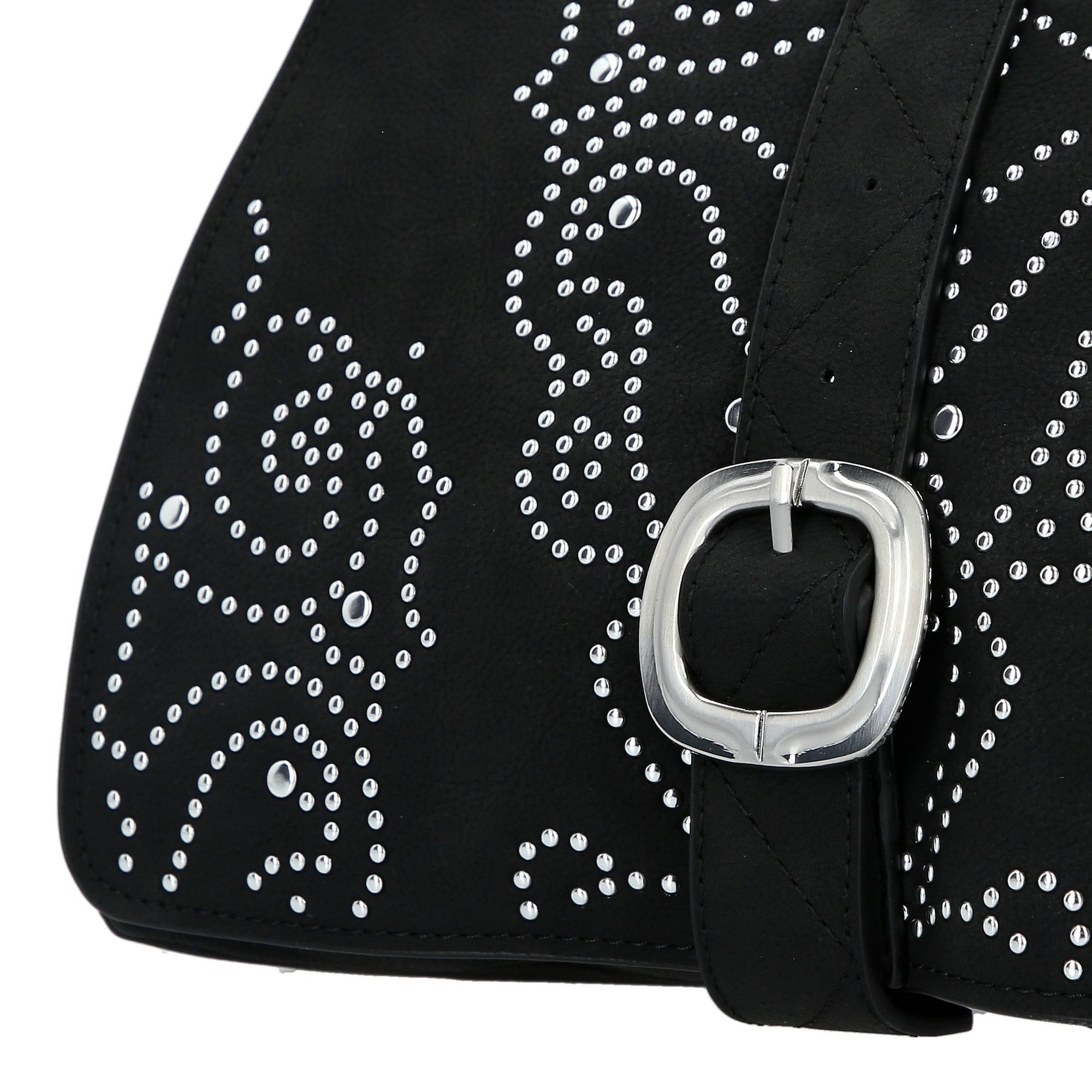 Desigual Schultertasche Poker Face, Polyurethan