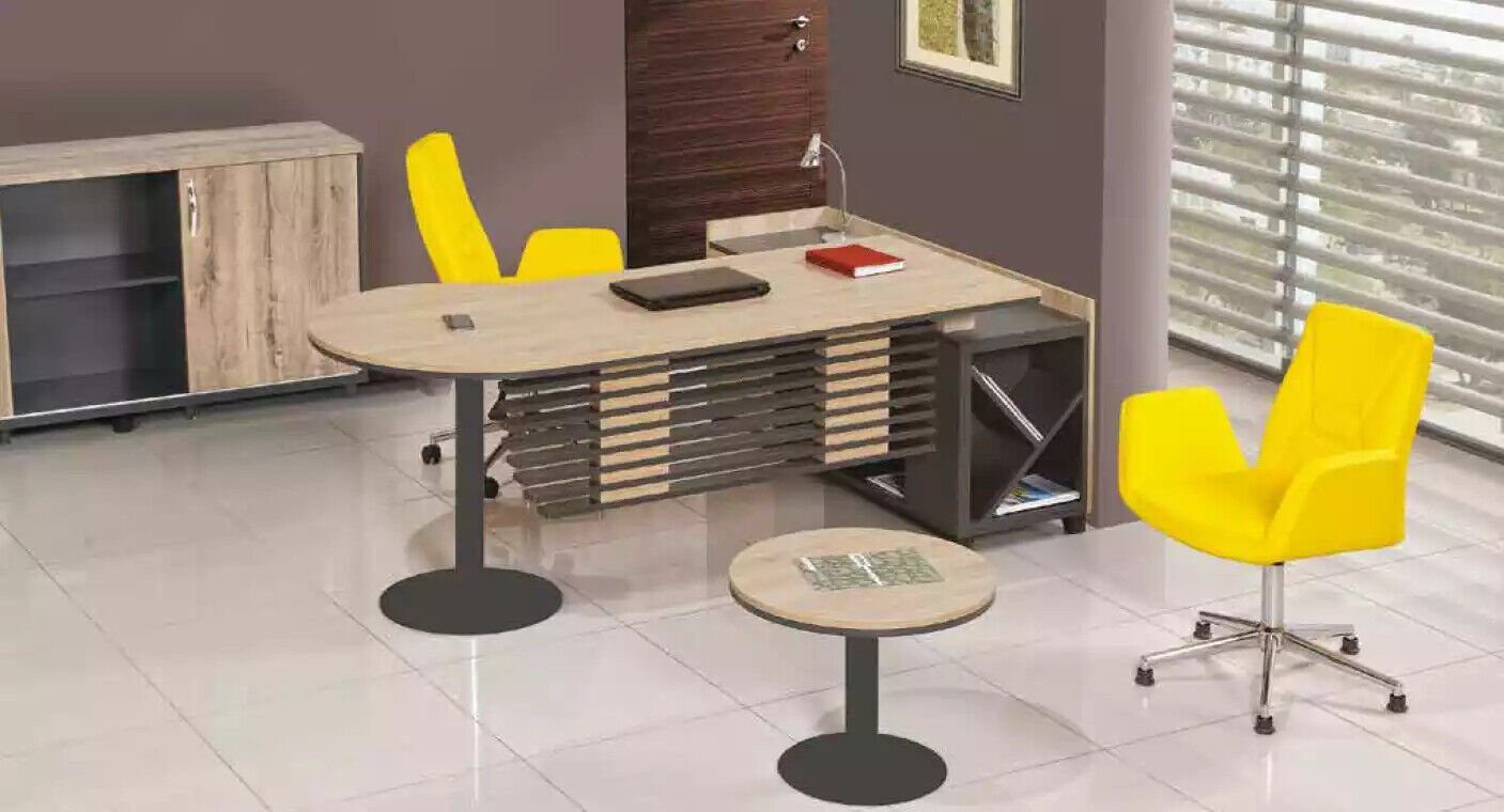 JVmoebel Eckschreibtisch Eckschreibtisch Tisch Büro Tische Schreibtische Möbel Chefschreibtisch, Made In Europe