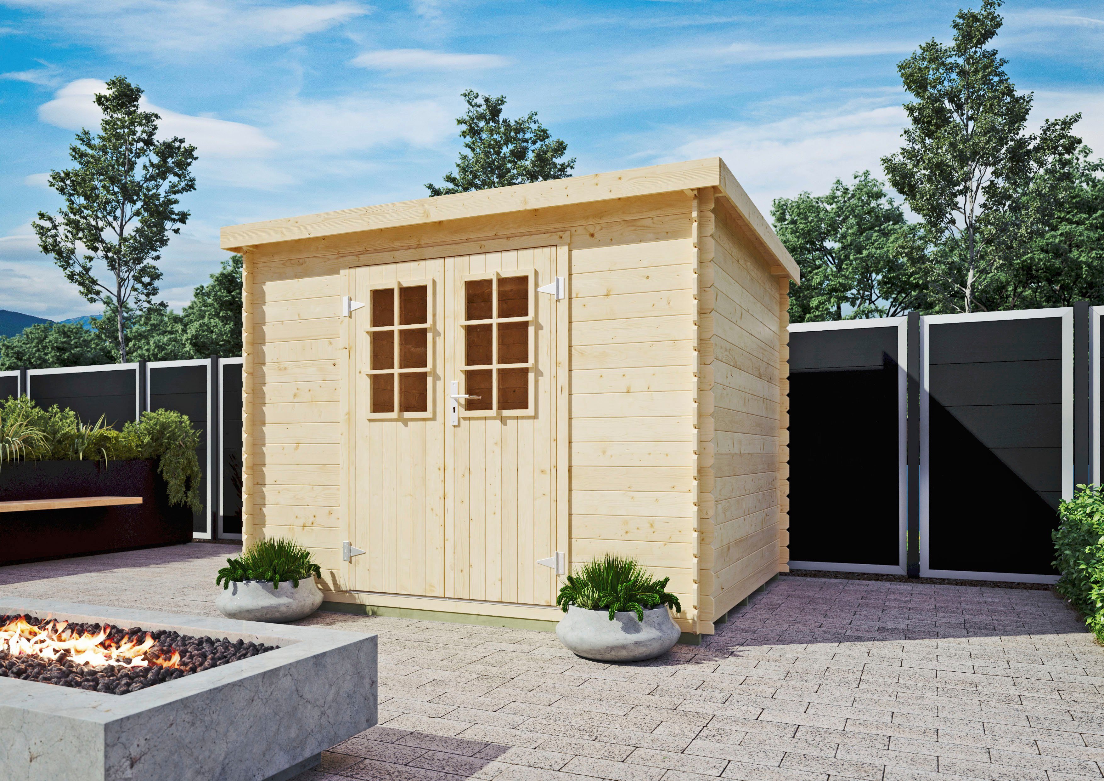Kiehn-Holz Gartenhaus Hummelsee 1, BxT: 287x244 cm