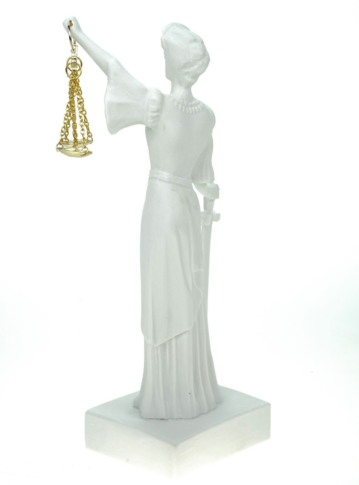 Kremers Schatzkiste Dekofigur 25 Gerechtigkeit Göttin cm Alabaster der Göttin Figur Justitia