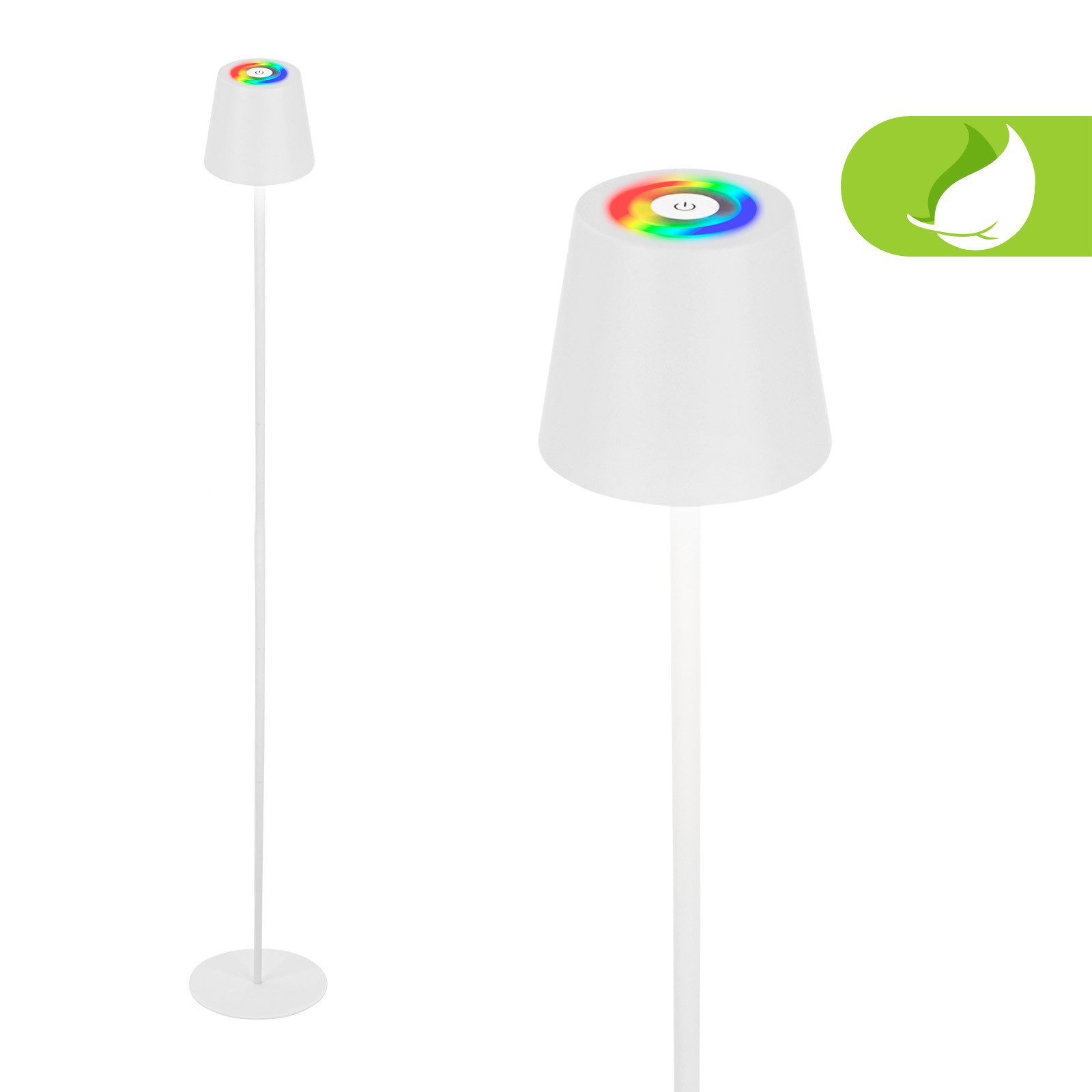 LED Außen-Stehlampe Stehleuchte Outdoor Akku Touch dimmbar Kabellos 1507016