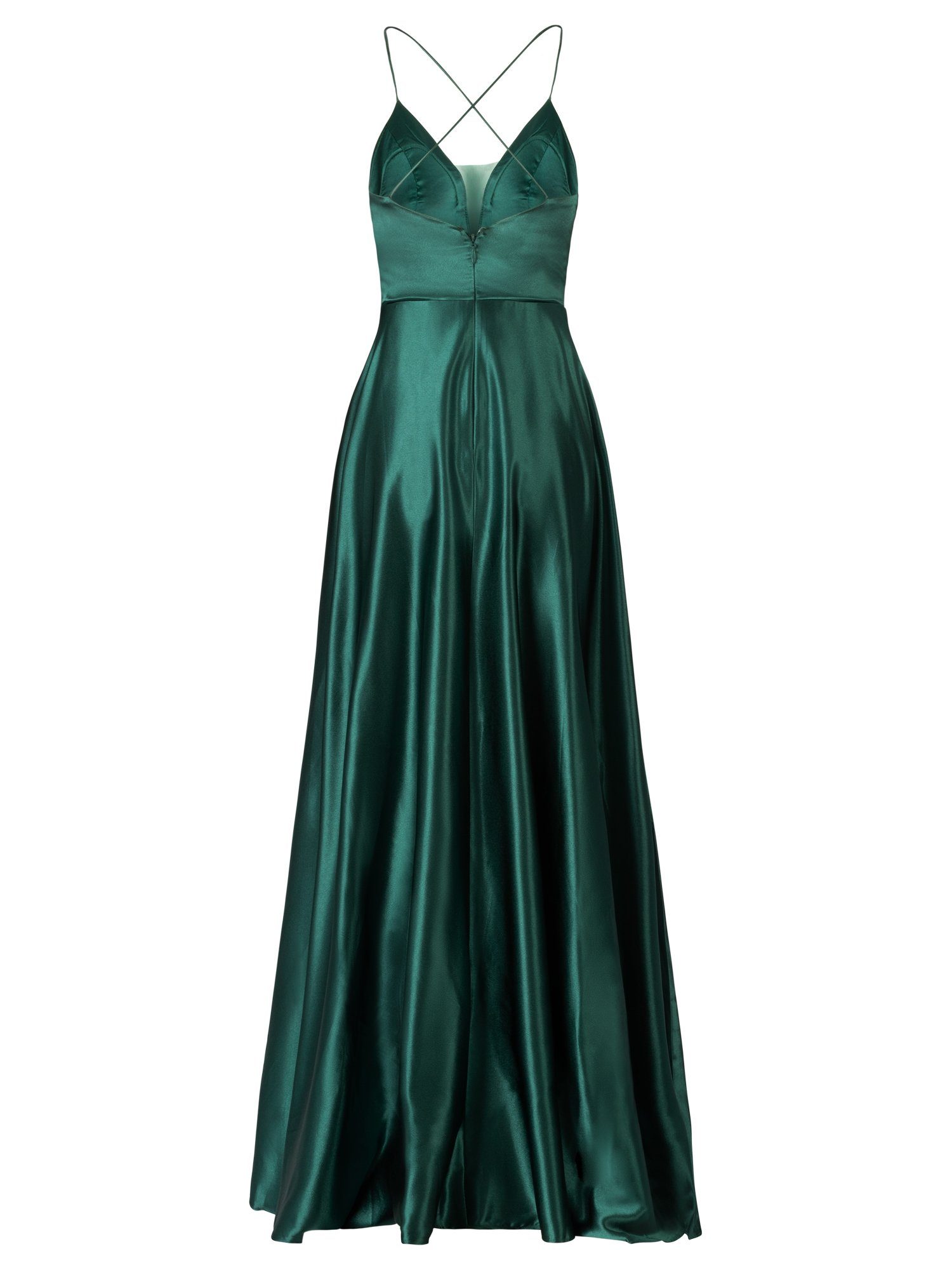 Abendkleid emerald elastischer Apart Bündelverarbeitung mit